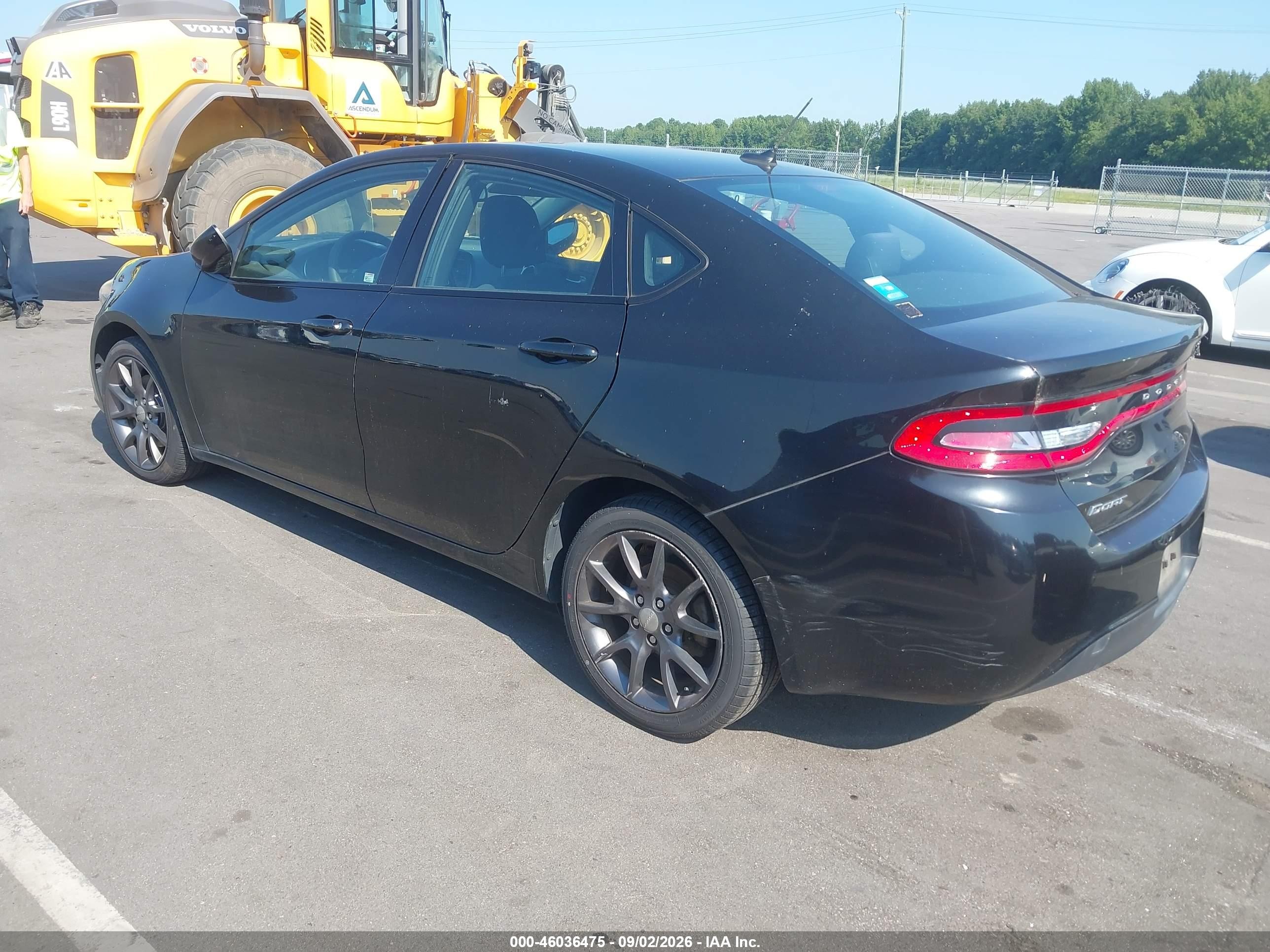2016 Dodge Dart Se Black vin: 1C3CDFAA7GD564389