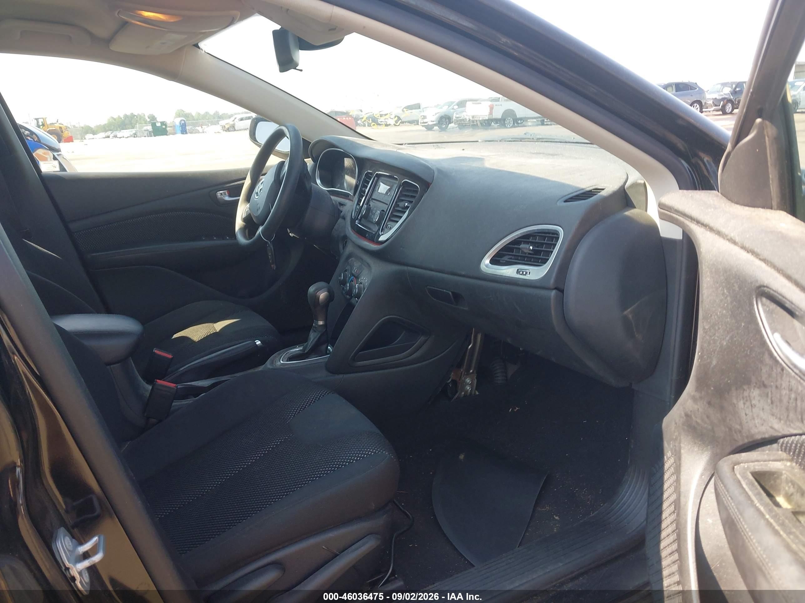 2016 Dodge Dart Se Black vin: 1C3CDFAA7GD564389