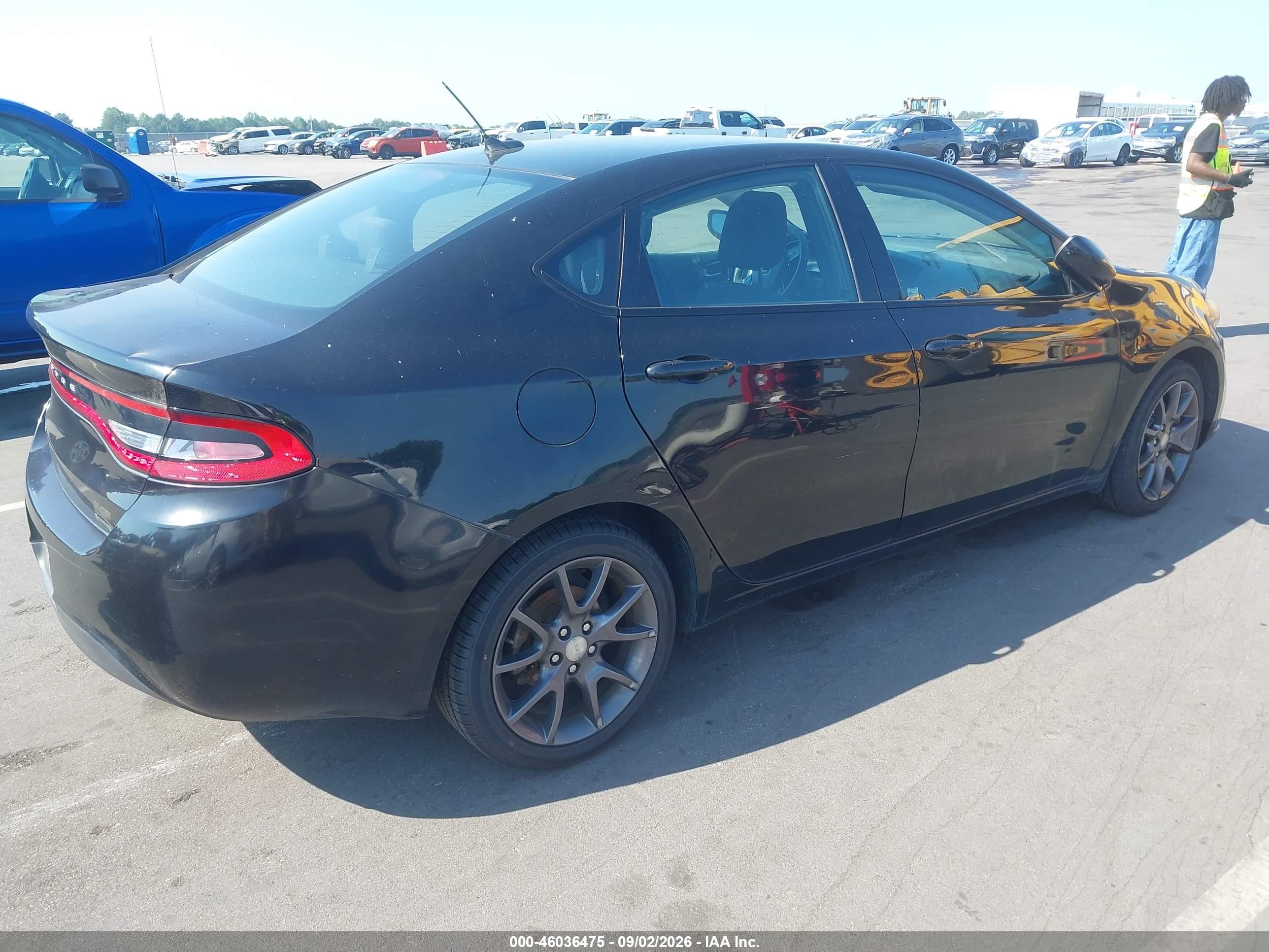 2016 Dodge Dart Se Black vin: 1C3CDFAA7GD564389