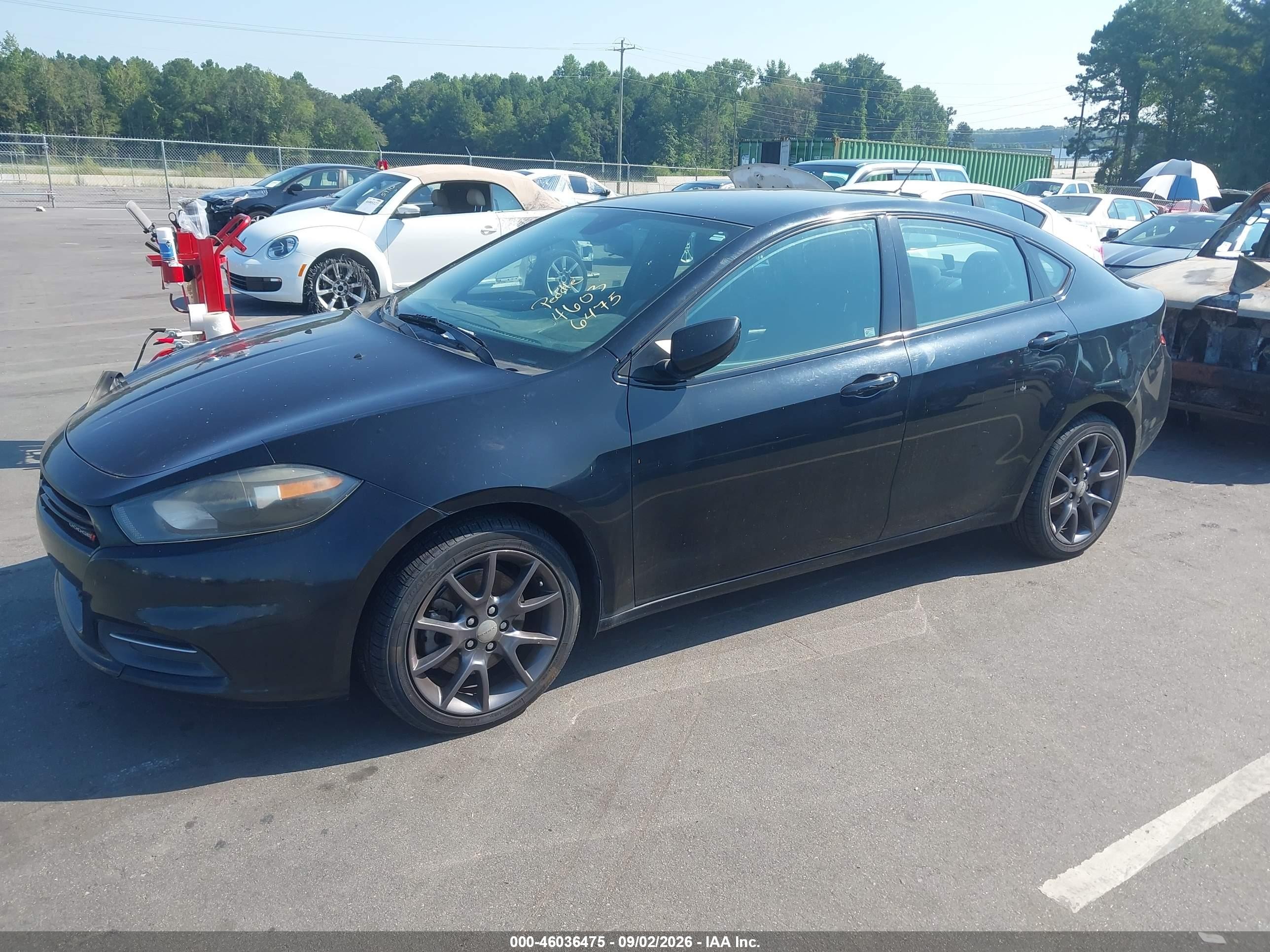 2016 Dodge Dart Se Black vin: 1C3CDFAA7GD564389