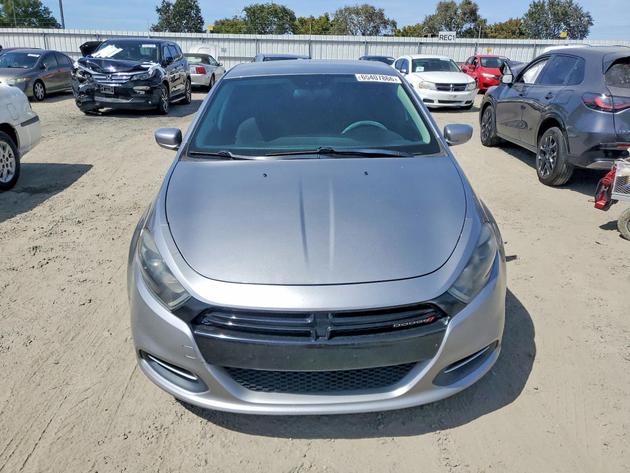 2015 Dodge Dart Se Gray vin: 1C3CDFAA8FD363485