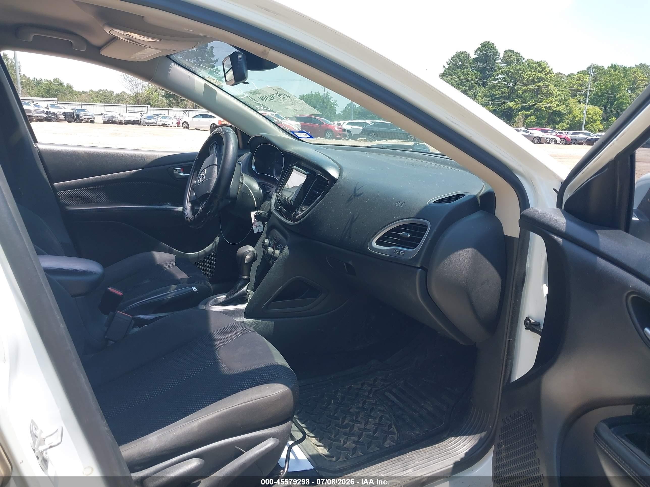 2015 Dodge Dart Se White vin: 1C3CDFAA8FD378956