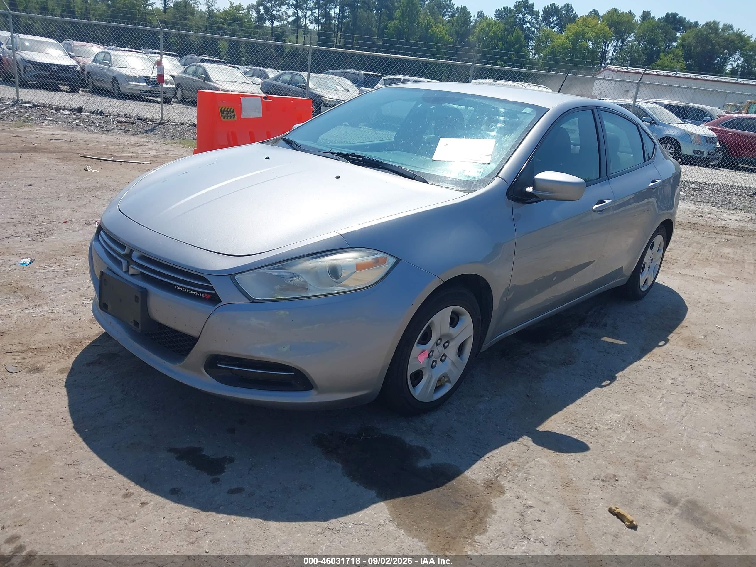 2014 Dodge Dart Se Серебряный vin: 1C3CDFAA9ED705508