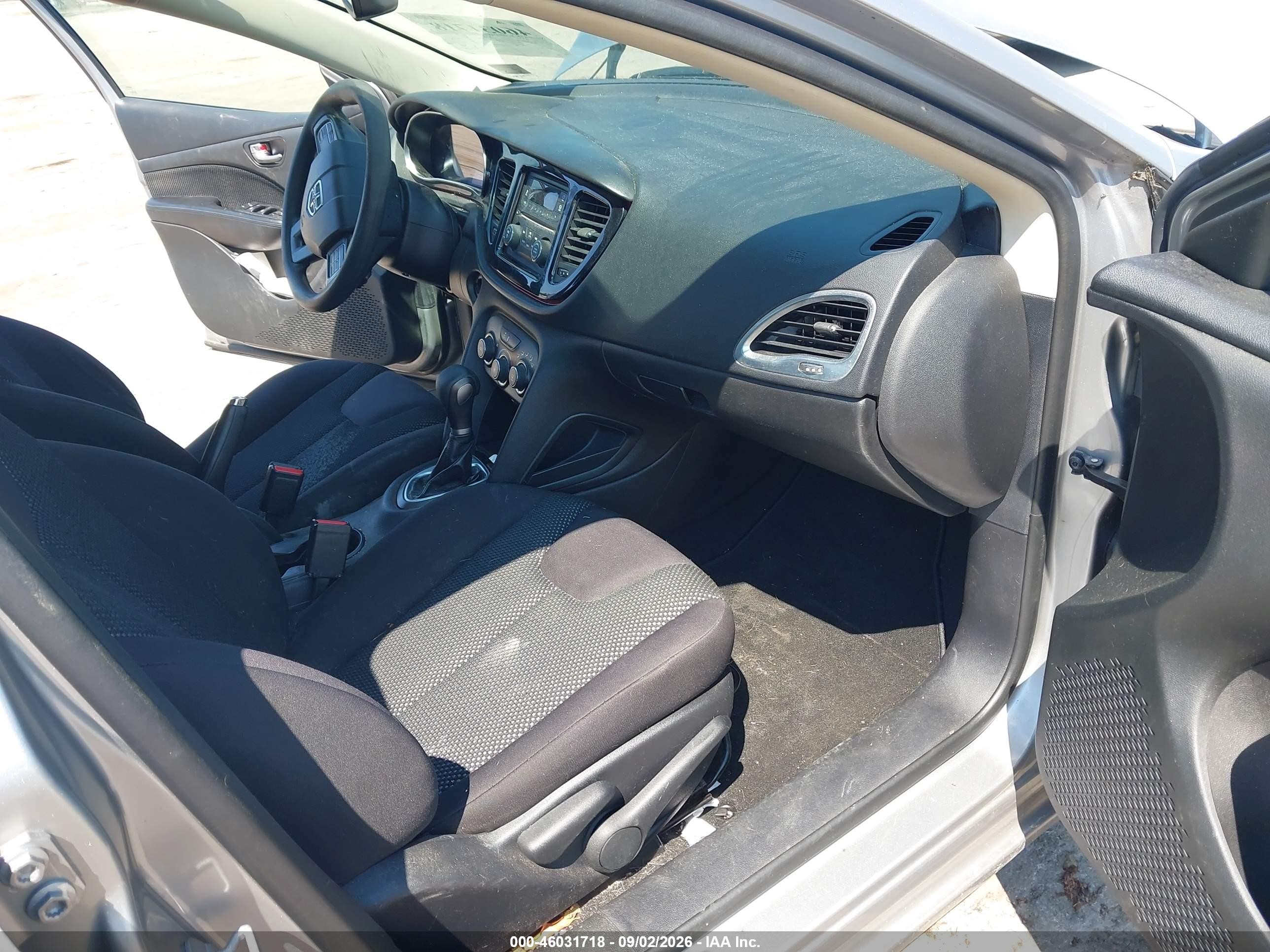 2014 Dodge Dart Se Серебряный vin: 1C3CDFAA9ED705508