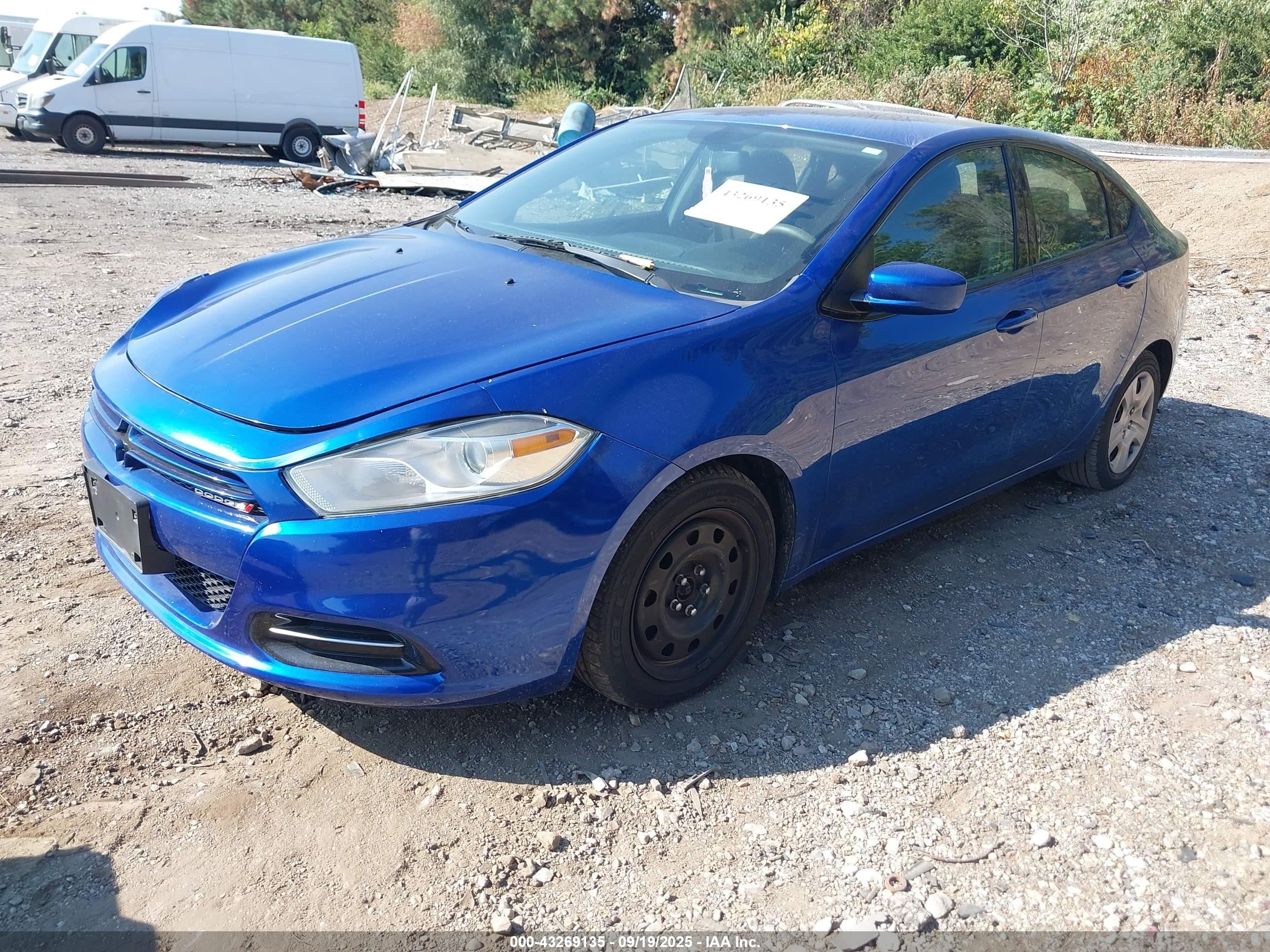 2014 Dodge Dart Se Blue vin: 1C3CDFAA9ED718050