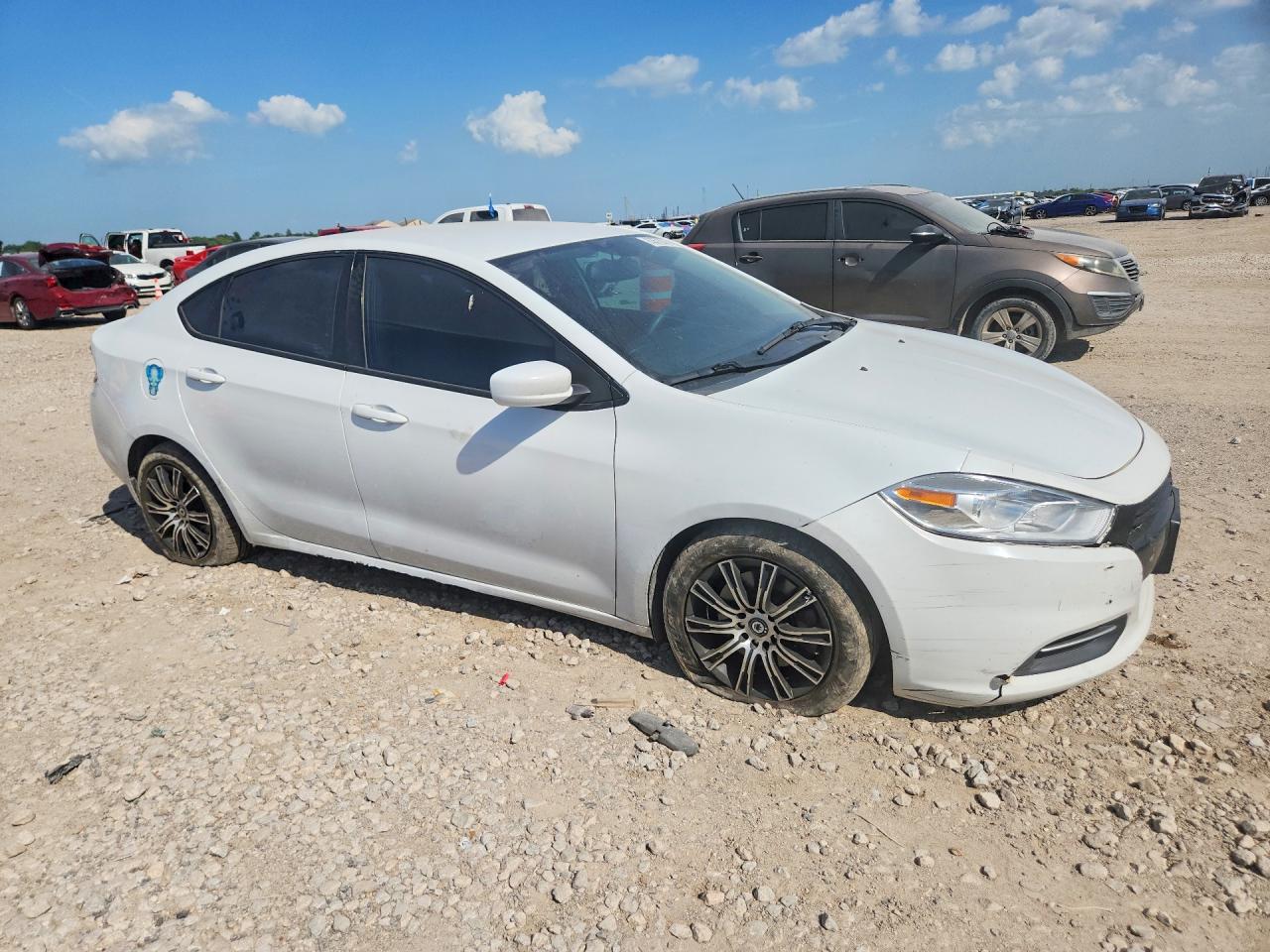 2015 Dodge Dart Se White vin: 1C3CDFAA9FD119733