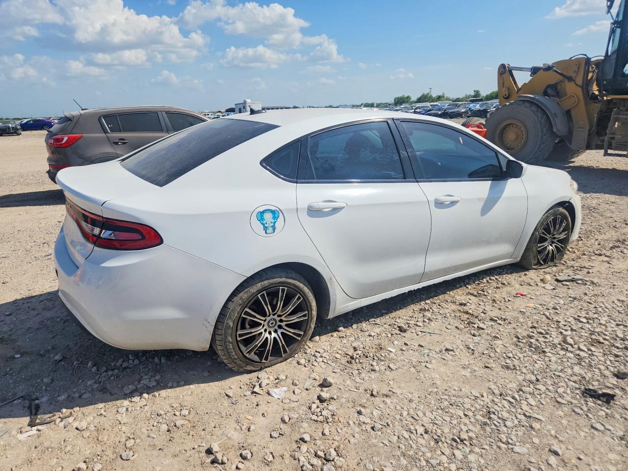 2015 Dodge Dart Se White vin: 1C3CDFAA9FD119733