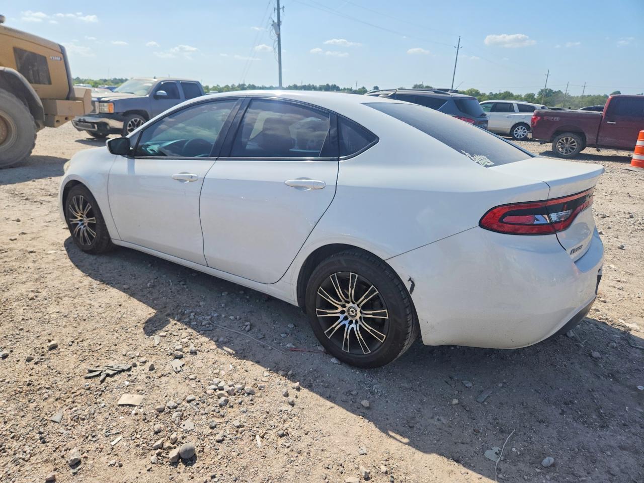 2015 Dodge Dart Se White vin: 1C3CDFAA9FD119733