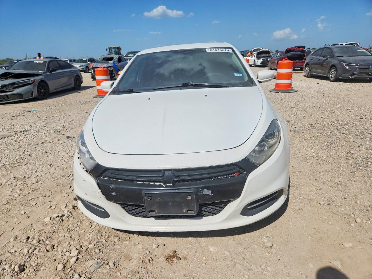 2015 Dodge Dart Se White vin: 1C3CDFAA9FD119733