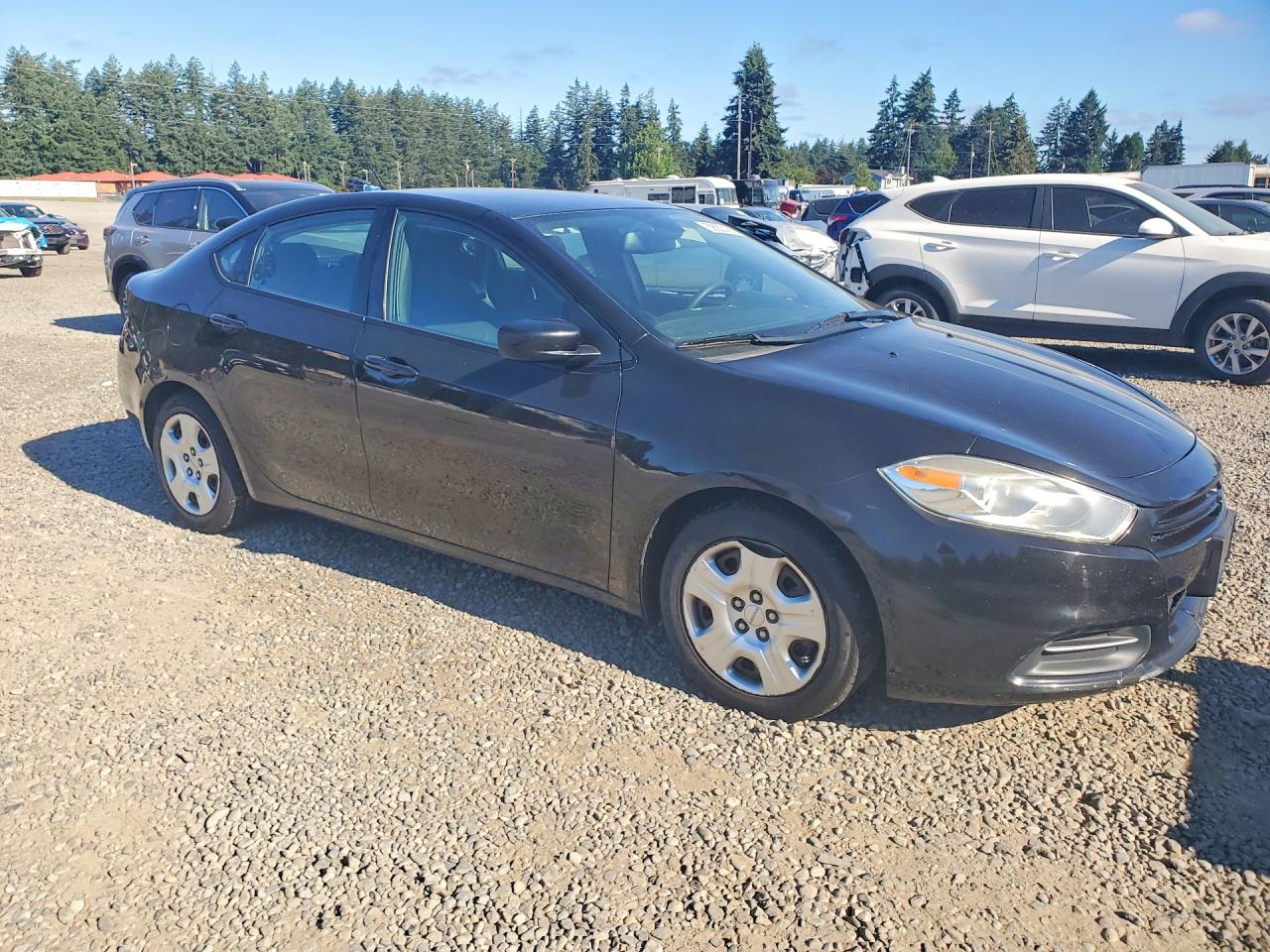 2015 Dodge Dart Se Black vin: 1C3CDFAA9FD300475