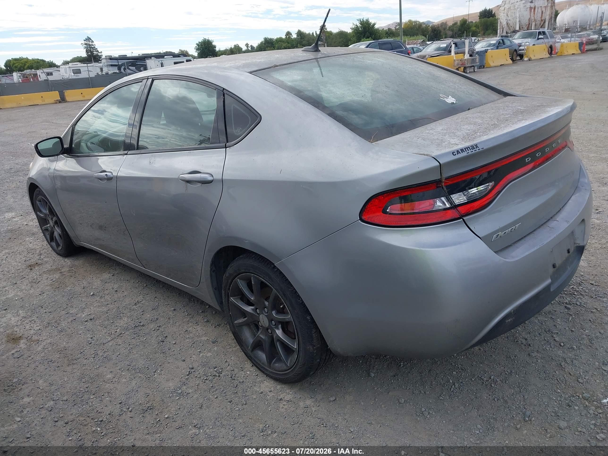 2015 Dodge Dart Se Gray vin: 1C3CDFAA9FD311458