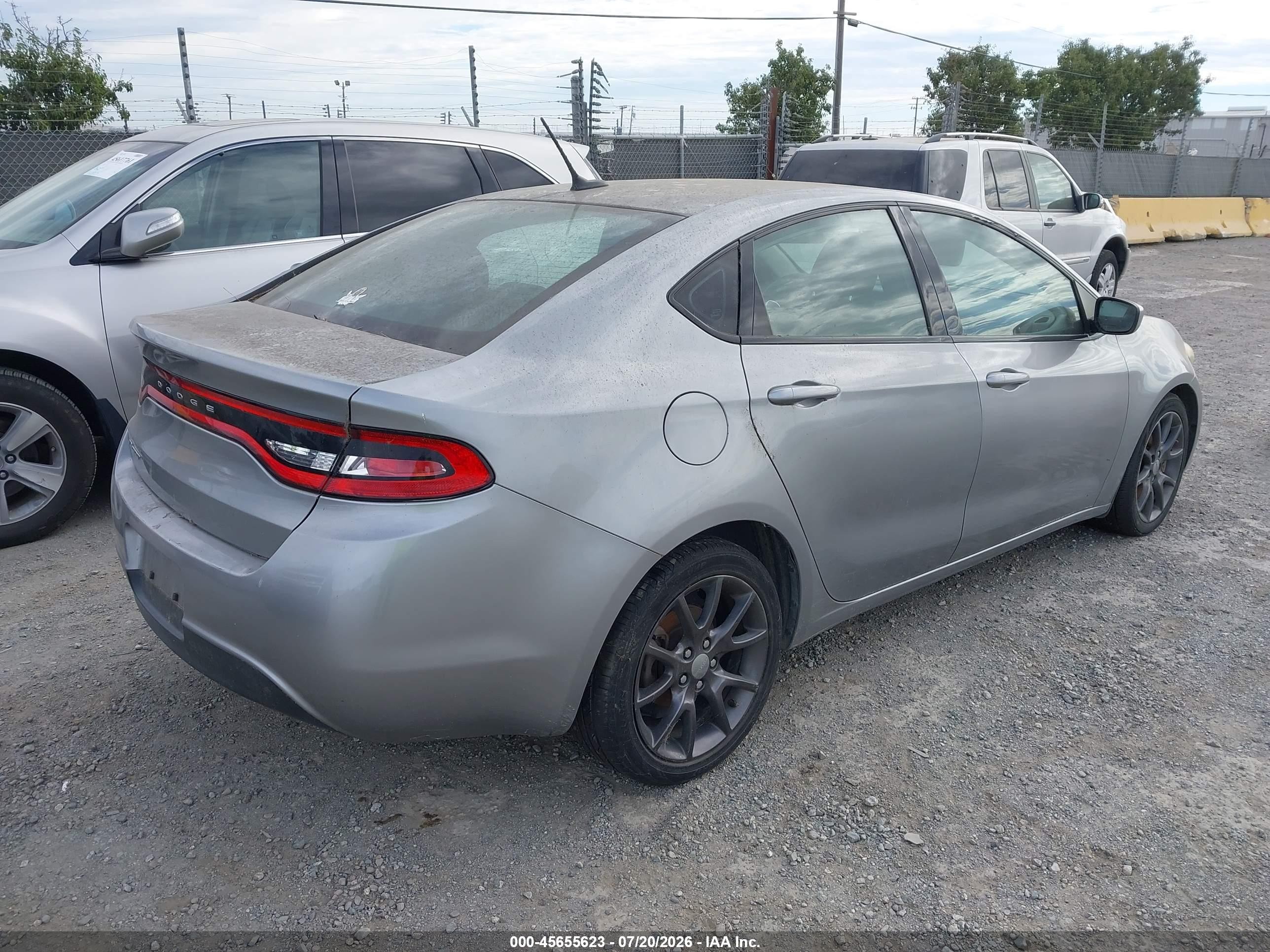 2015 Dodge Dart Se Gray vin: 1C3CDFAA9FD311458