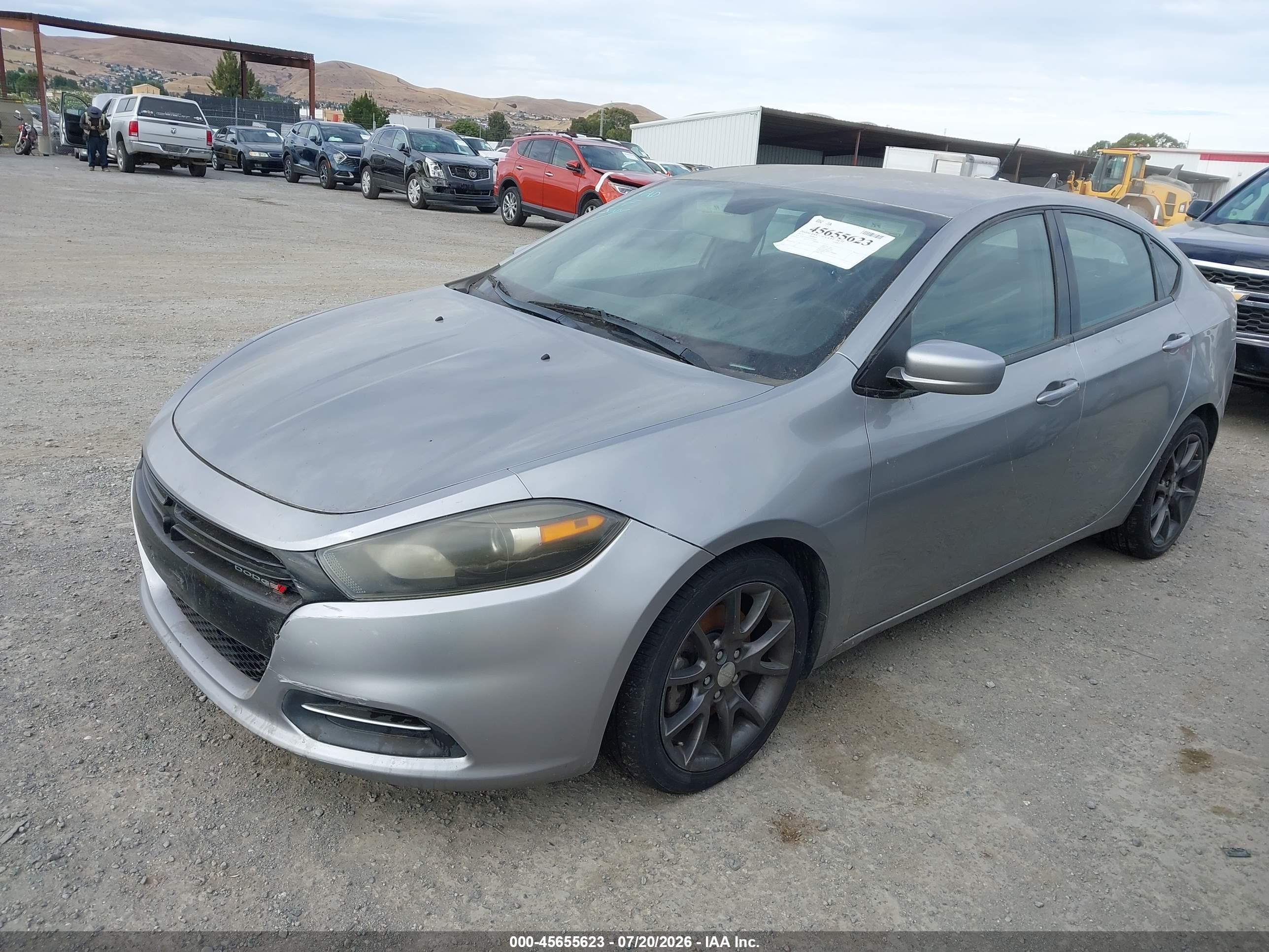 2015 Dodge Dart Se Gray vin: 1C3CDFAA9FD311458