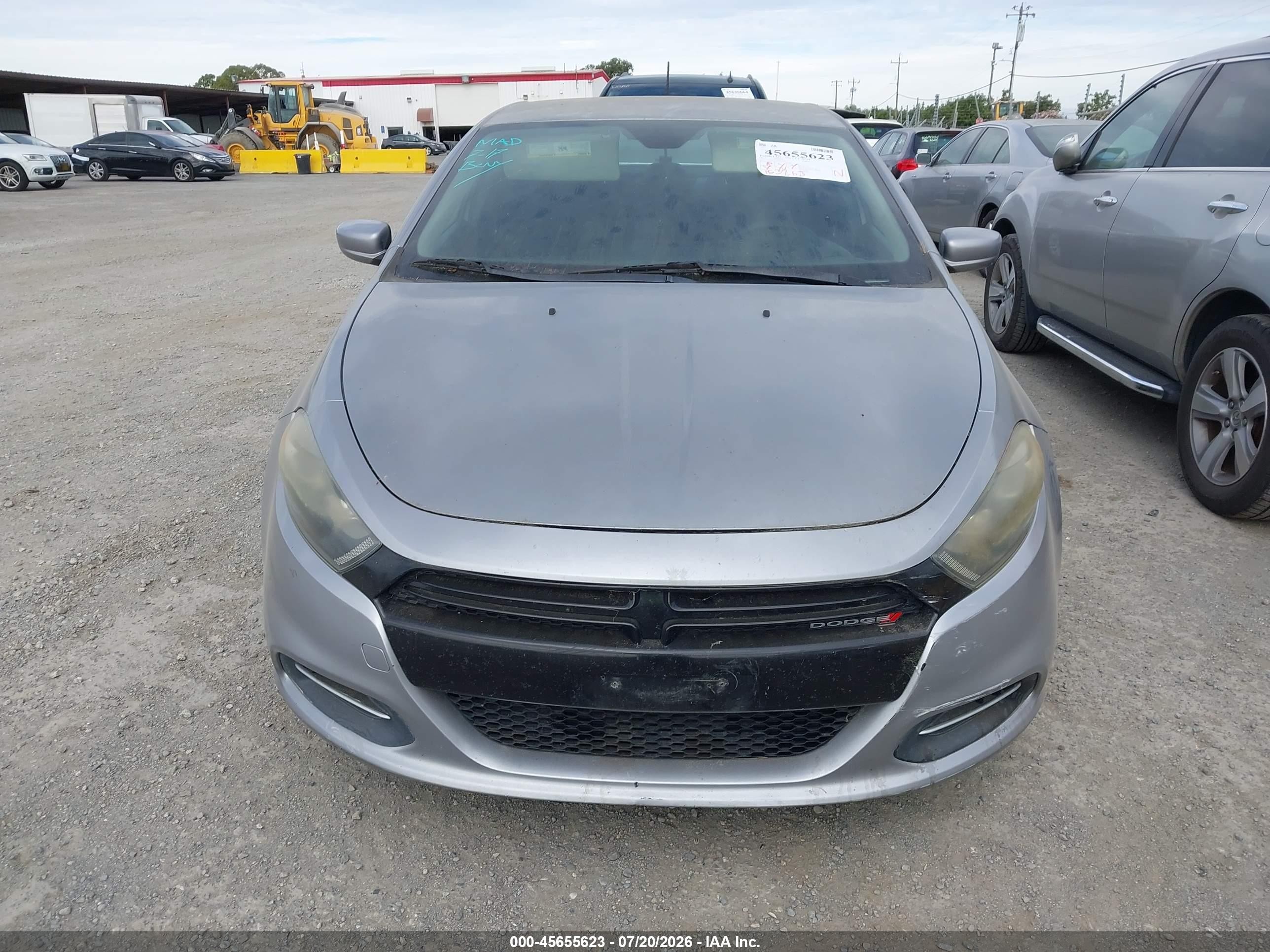 2015 Dodge Dart Se Gray vin: 1C3CDFAA9FD311458