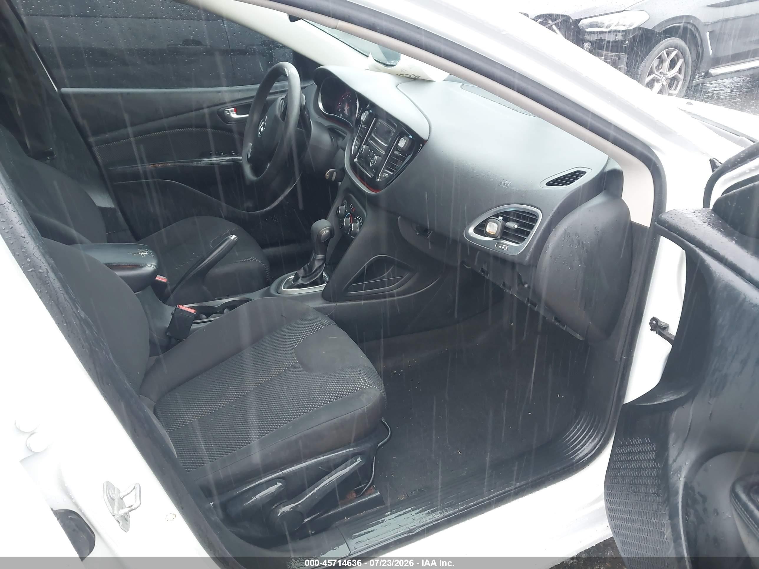 2015 Dodge Dart Se White vin: 1C3CDFAA9FD402813