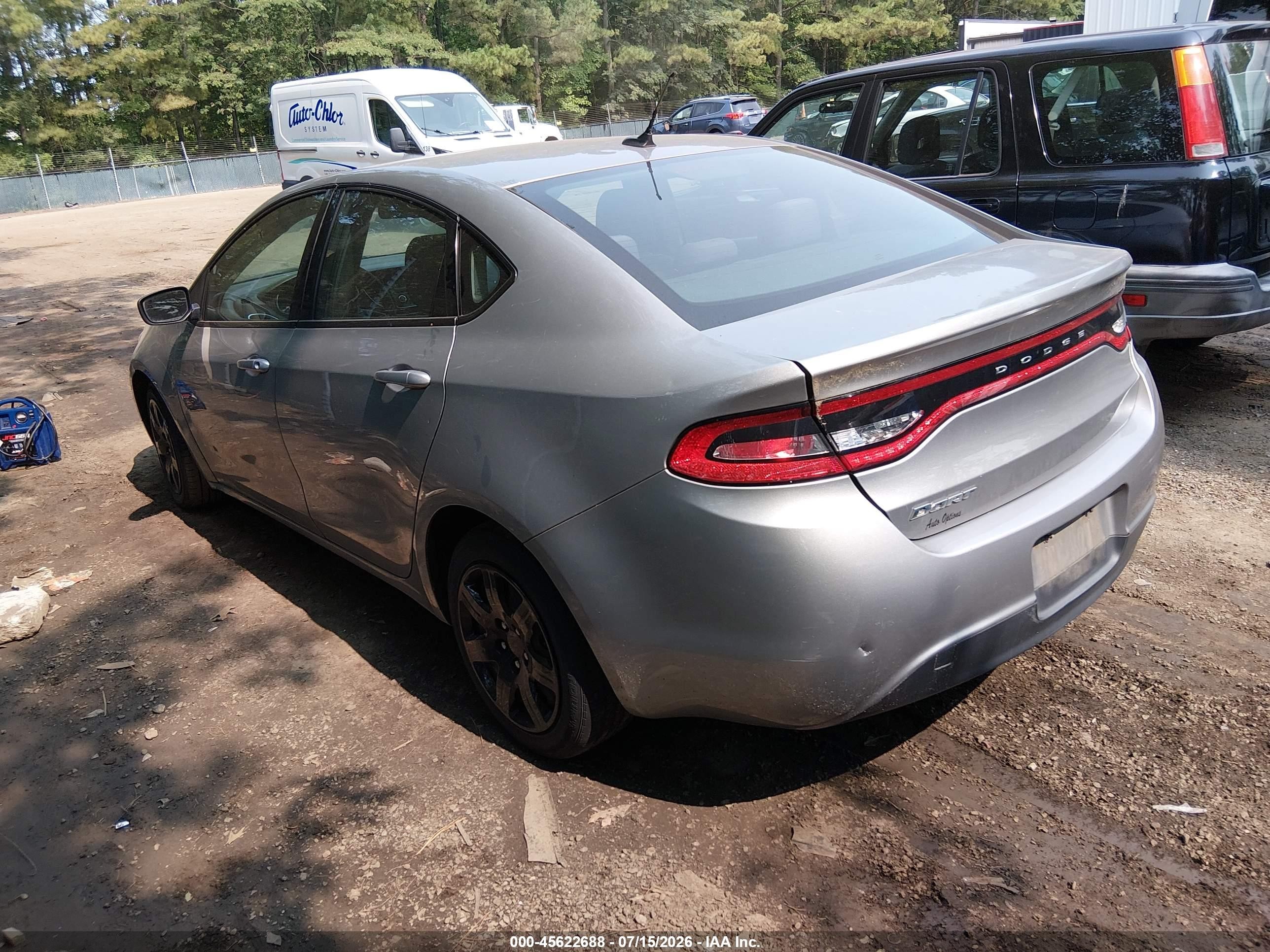 2015 Dodge Dart Se Silver vin: 1C3CDFAA9FD440073
