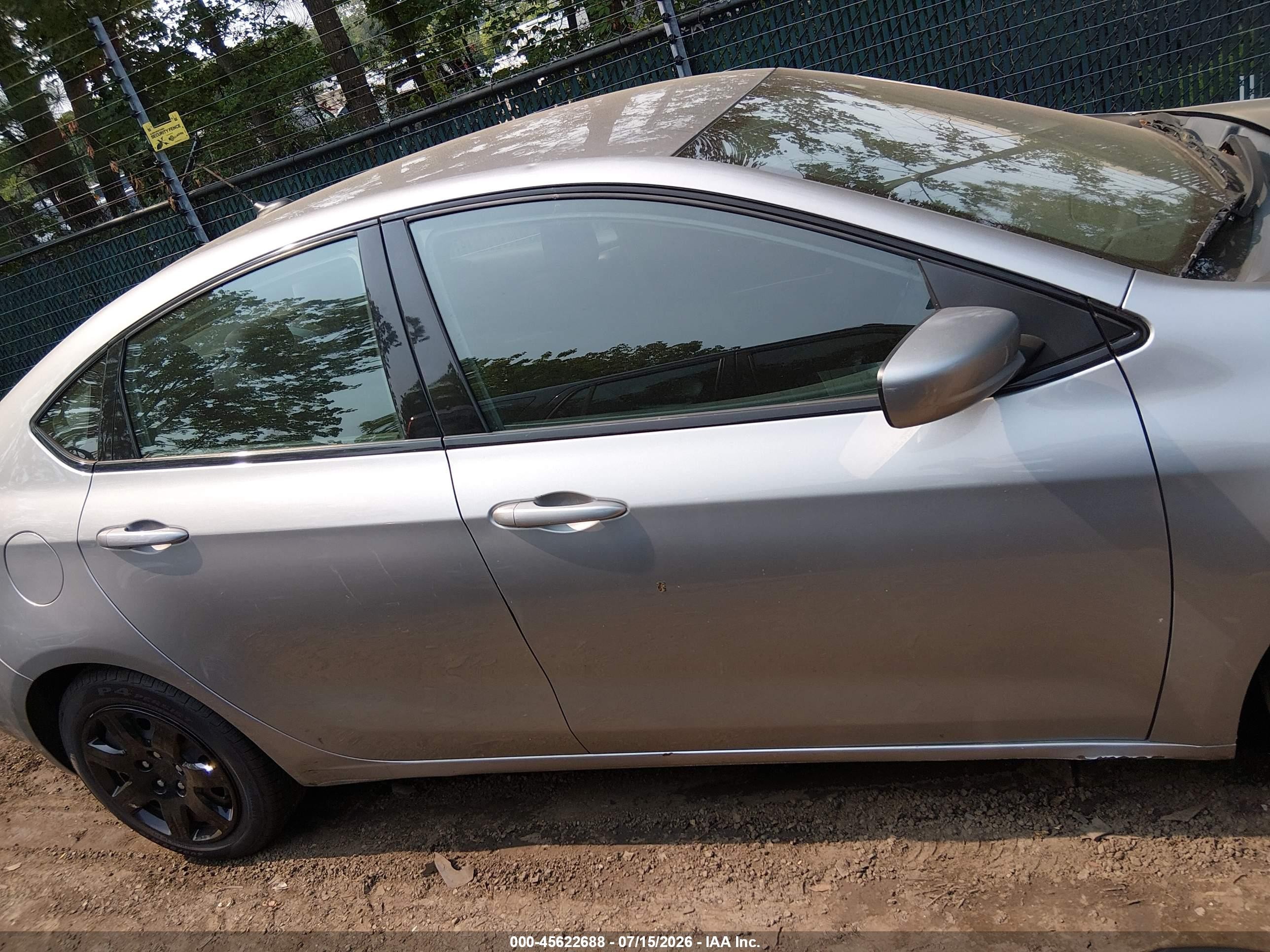 2015 Dodge Dart Se Silver vin: 1C3CDFAA9FD440073