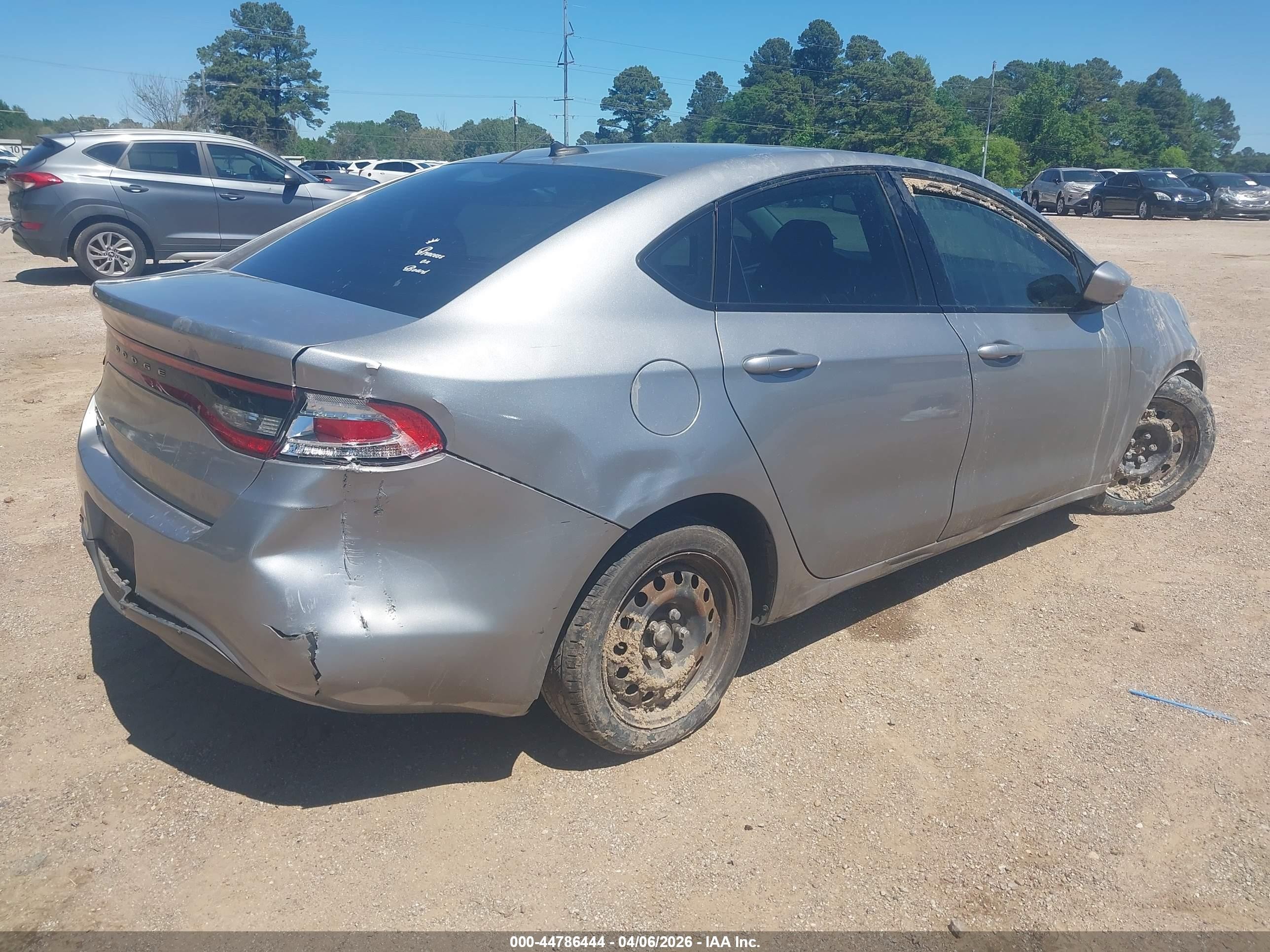 2016 Dodge Dart Se Silver vin: 1C3CDFAA9GD503769