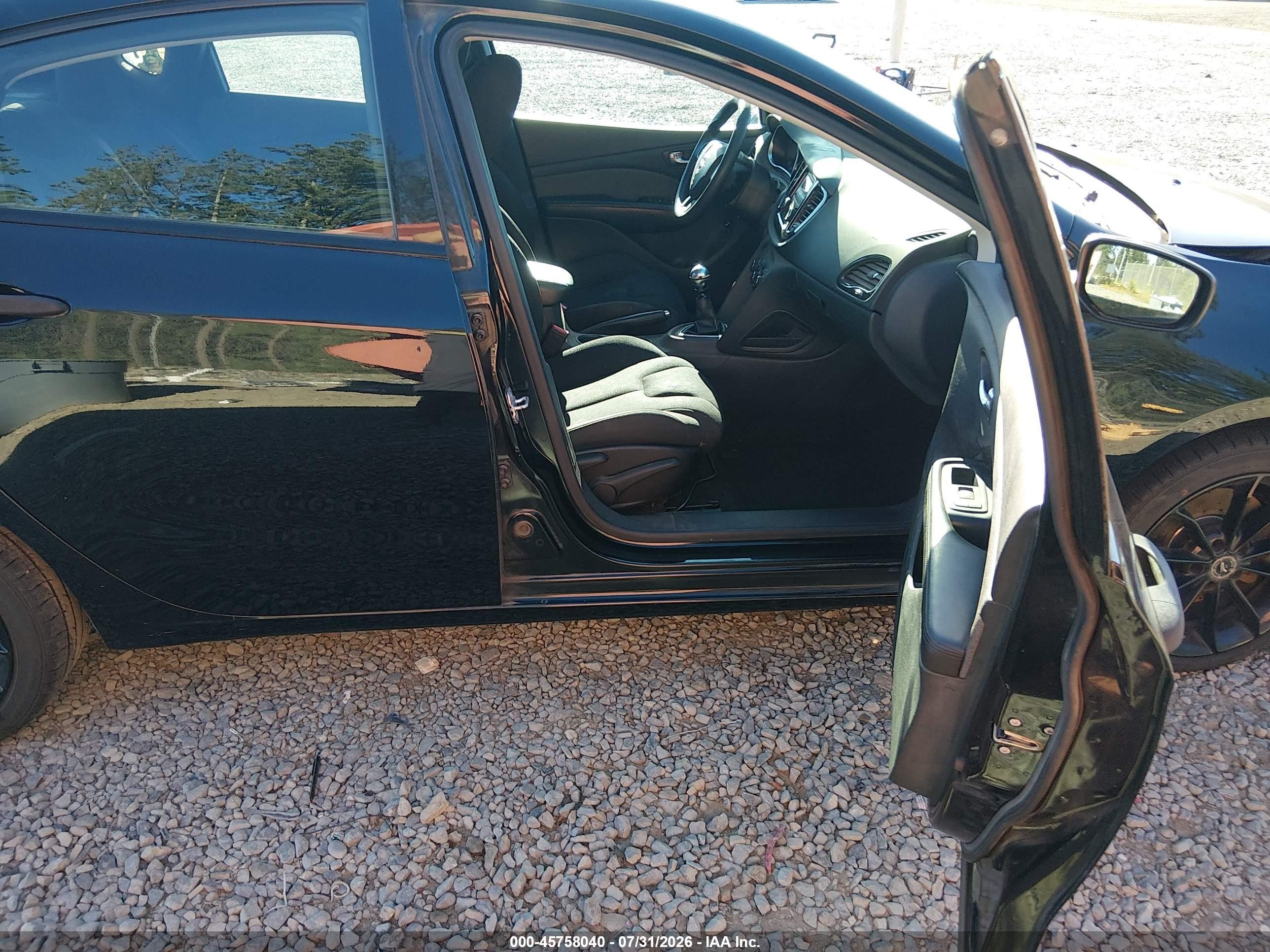 2013 Dodge Dart Se Black vin: 1C3CDFAAXDD247167
