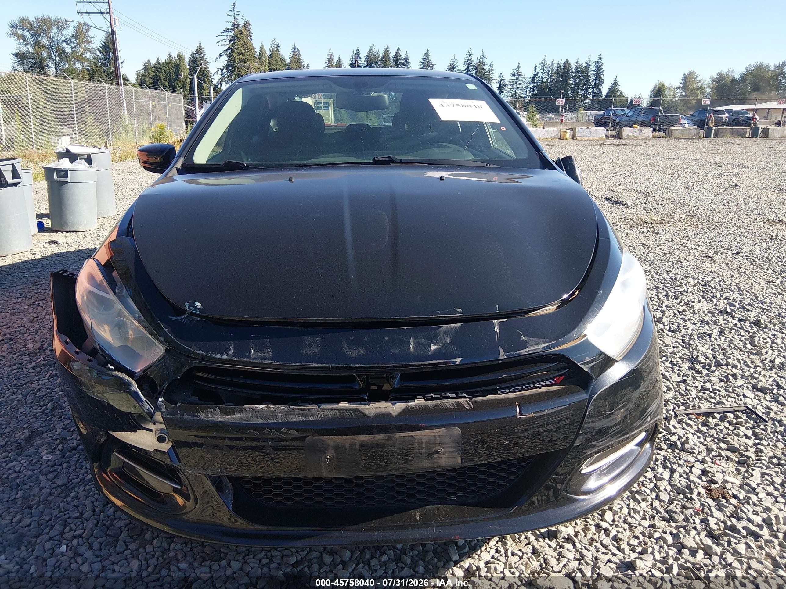 2013 Dodge Dart Se Black vin: 1C3CDFAAXDD247167
