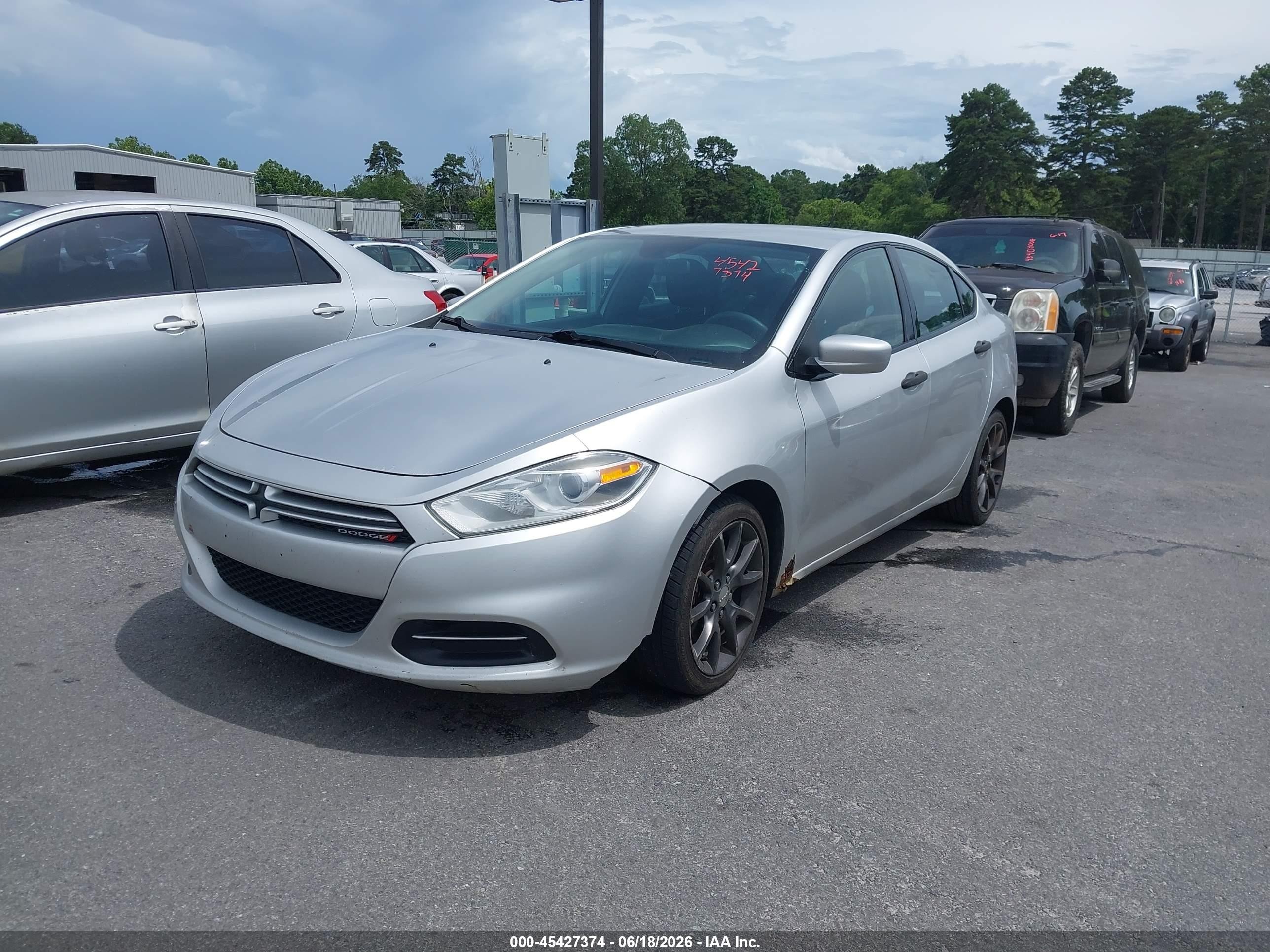 2013 Dodge Dart Se Silver vin: 1C3CDFAAXDD294697