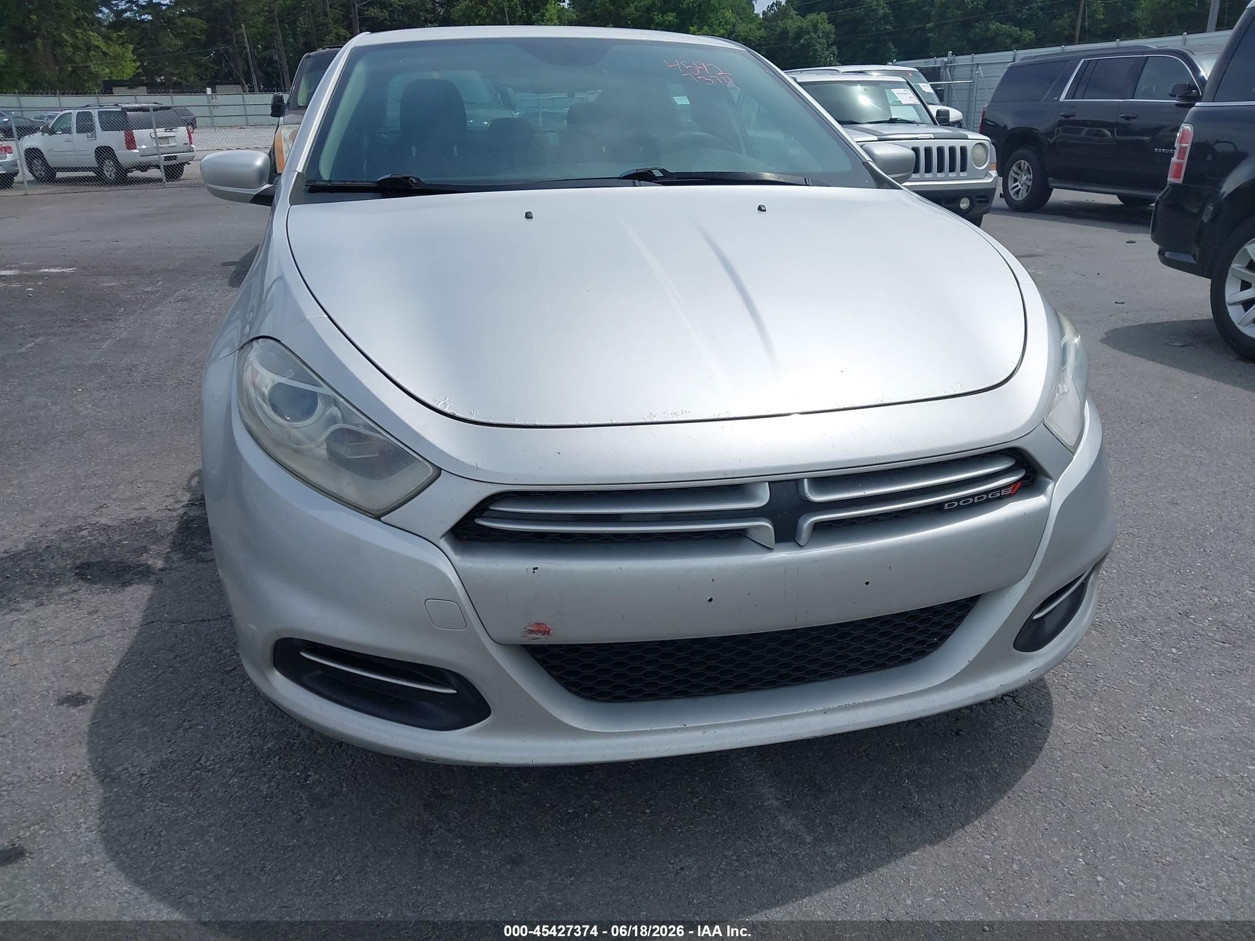 2013 Dodge Dart Se Silver vin: 1C3CDFAAXDD294697