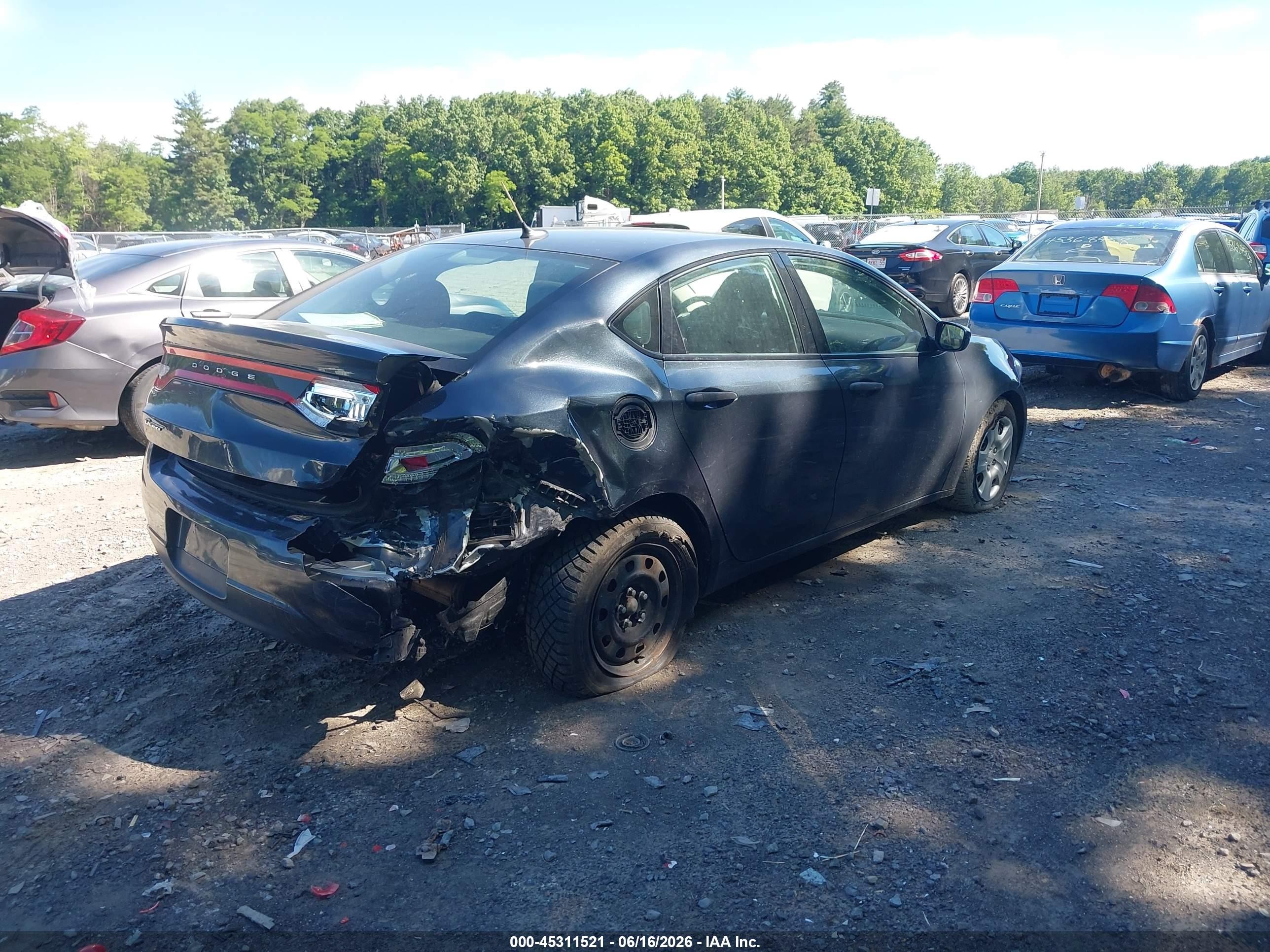 2013 Dodge Dart Se Blue vin: 1C3CDFAAXDD331697
