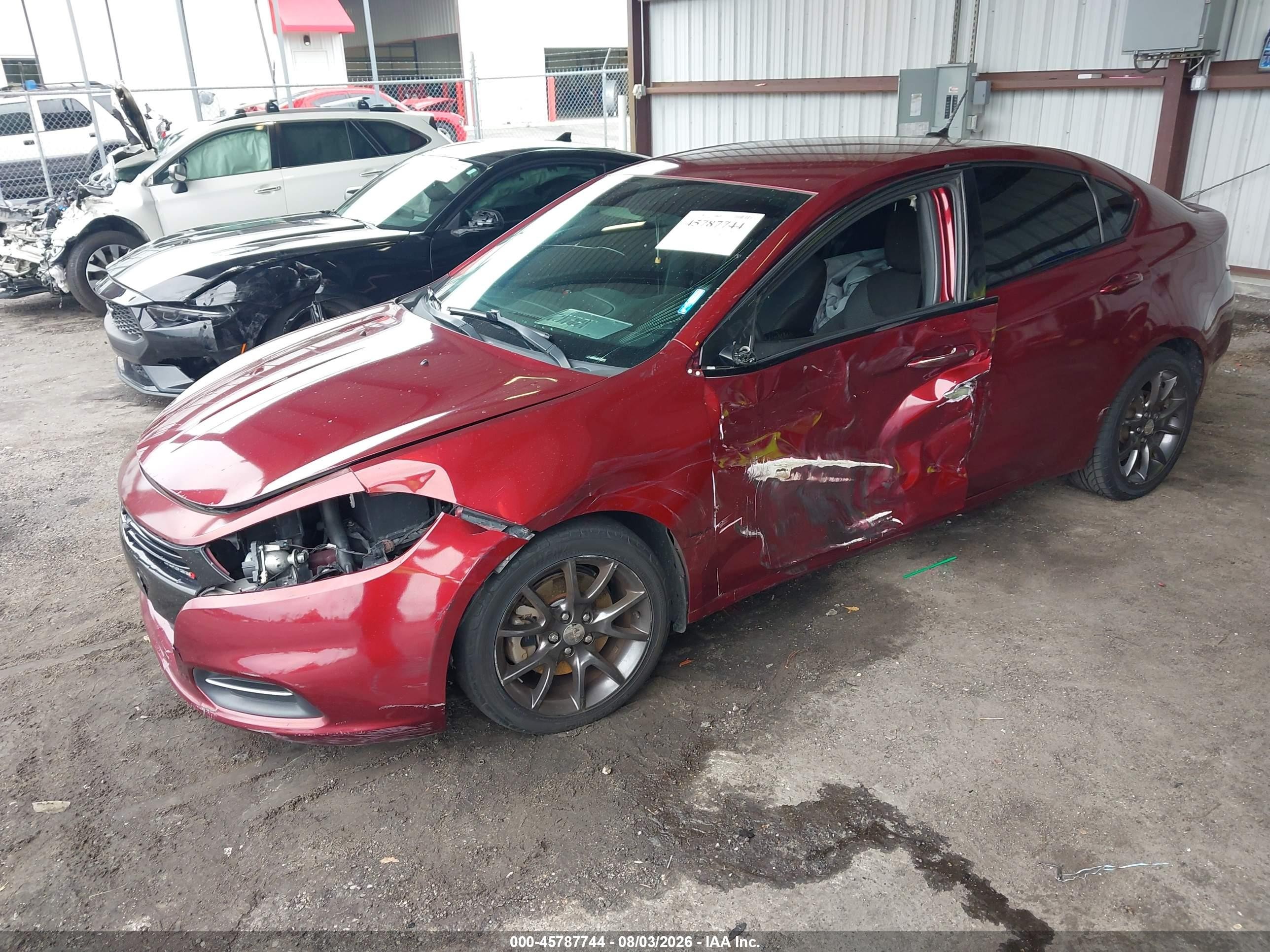 2015 Dodge Dart Se Бордовый vin: 1C3CDFAAXFD375573