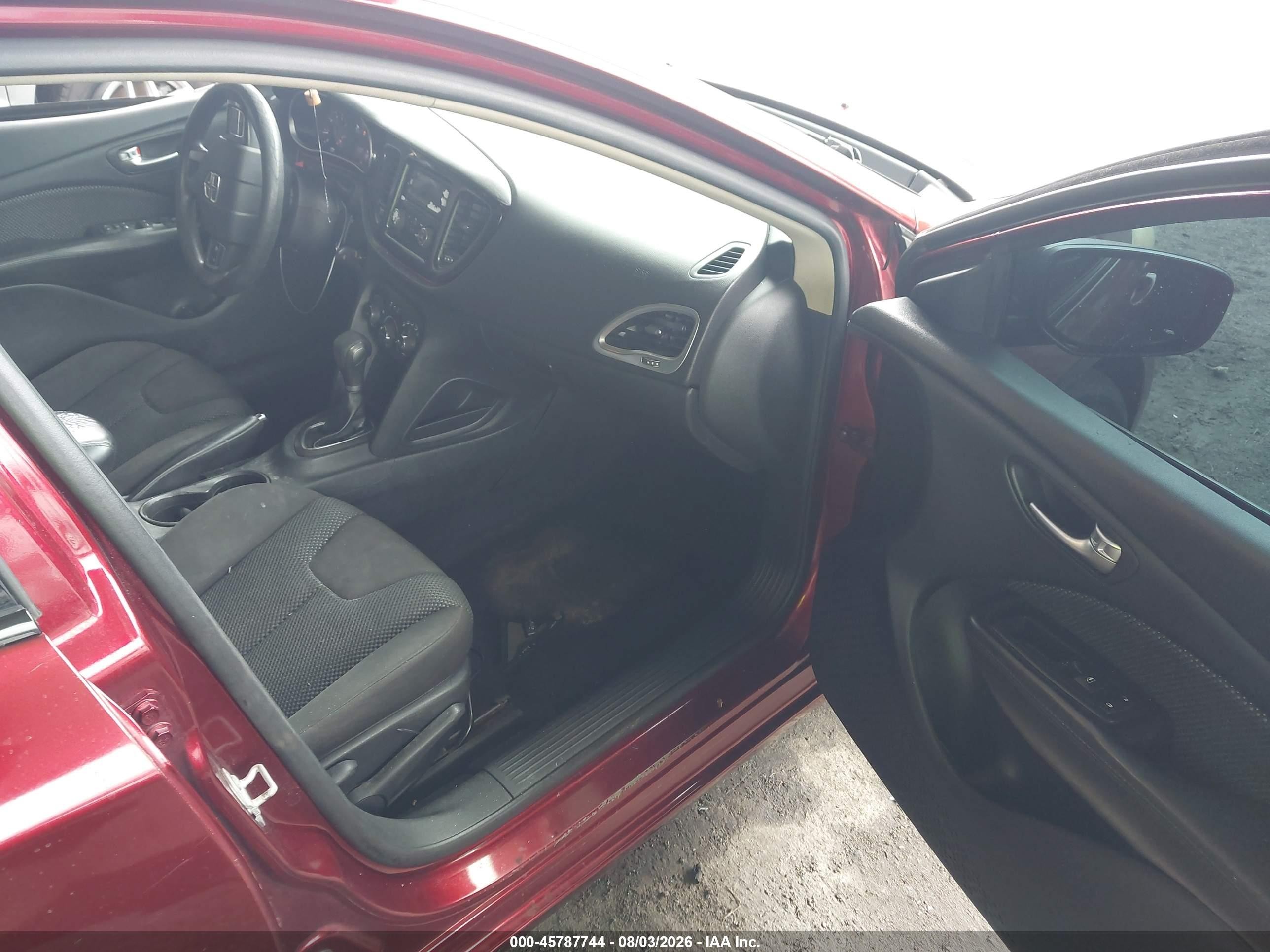 2015 Dodge Dart Se Бордовый vin: 1C3CDFAAXFD375573