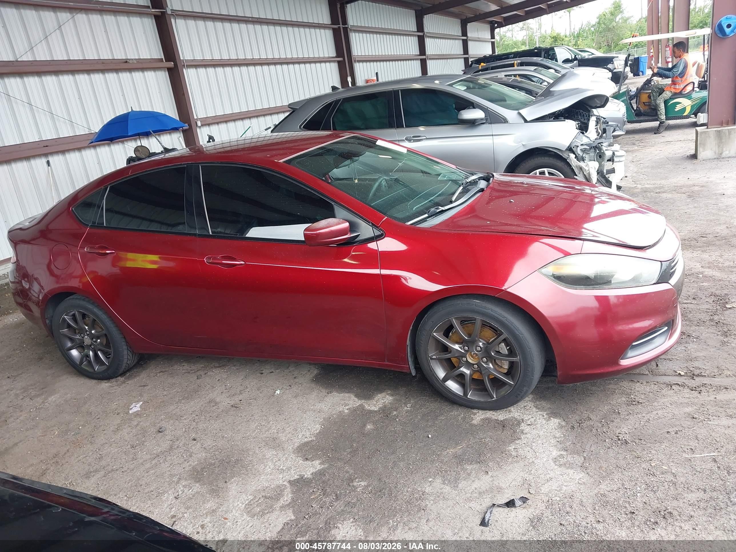 2015 Dodge Dart Se Бордовый vin: 1C3CDFAAXFD375573