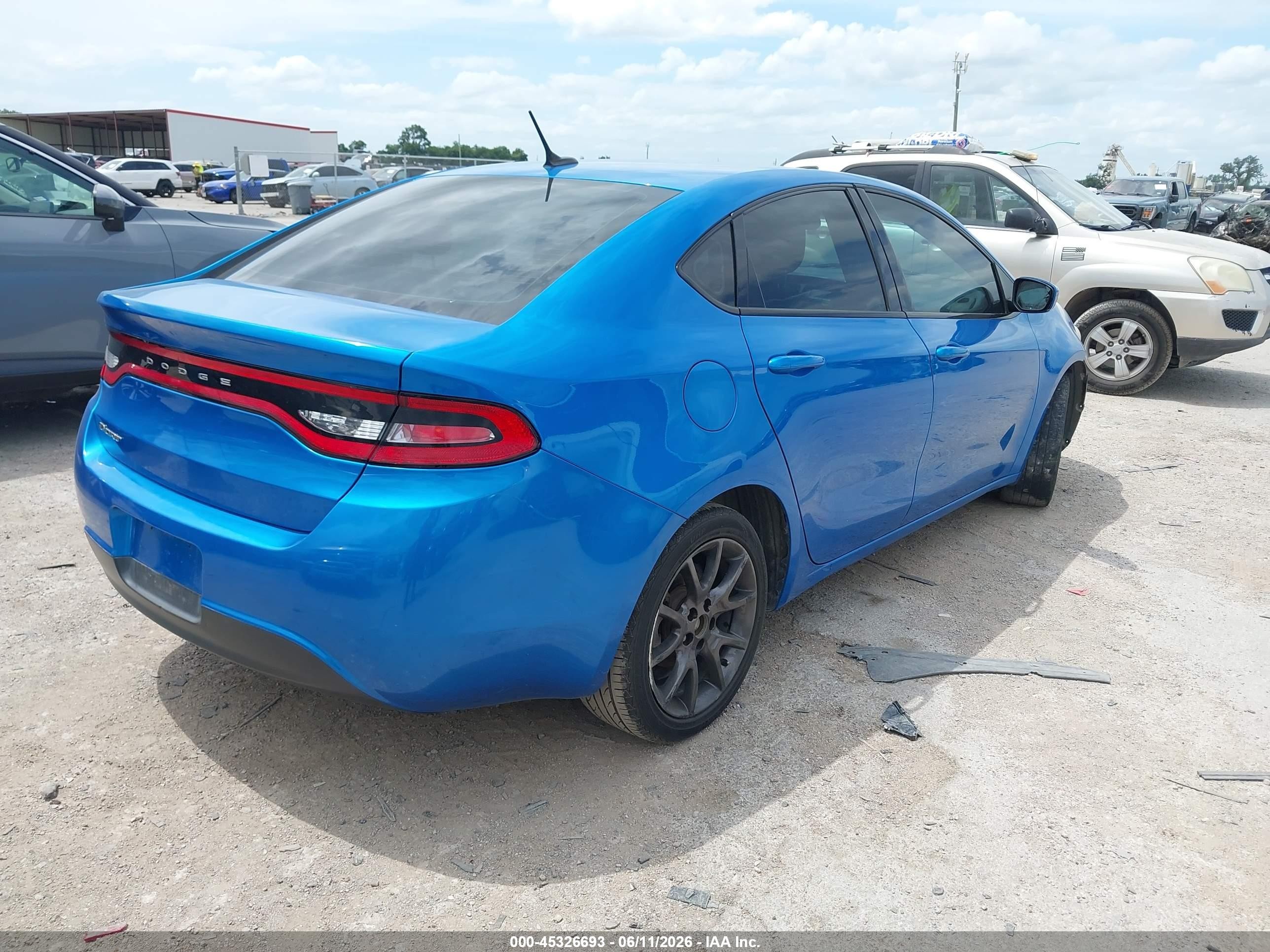 2015 Dodge Dart Se Blue vin: 1C3CDFAAXFD392275