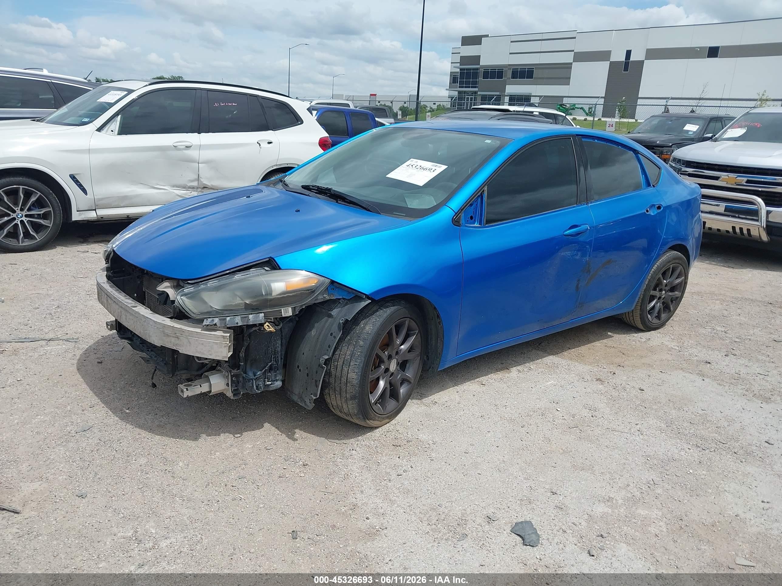 2015 Dodge Dart Se Blue vin: 1C3CDFAAXFD392275