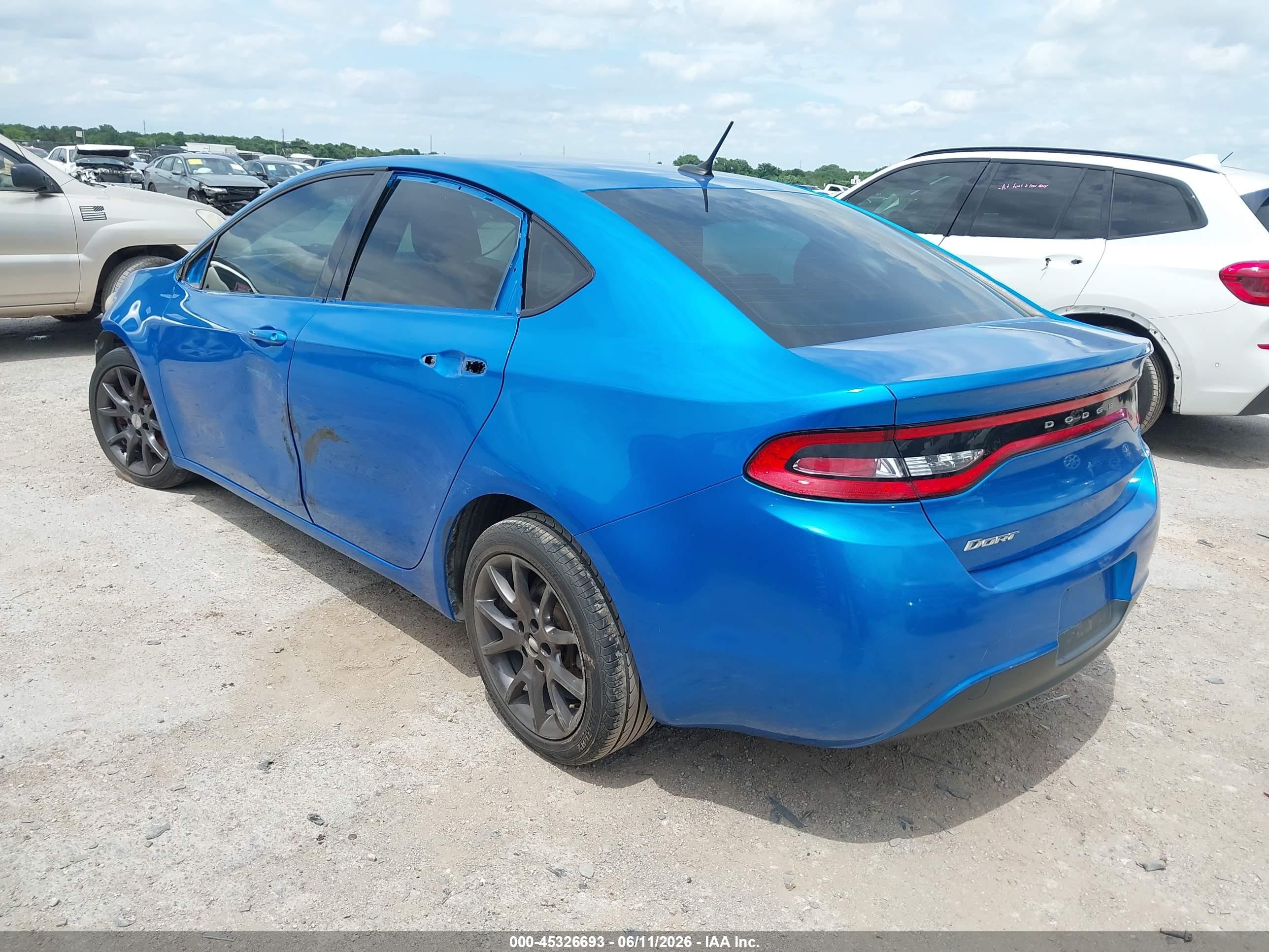 2015 Dodge Dart Se Blue vin: 1C3CDFAAXFD392275
