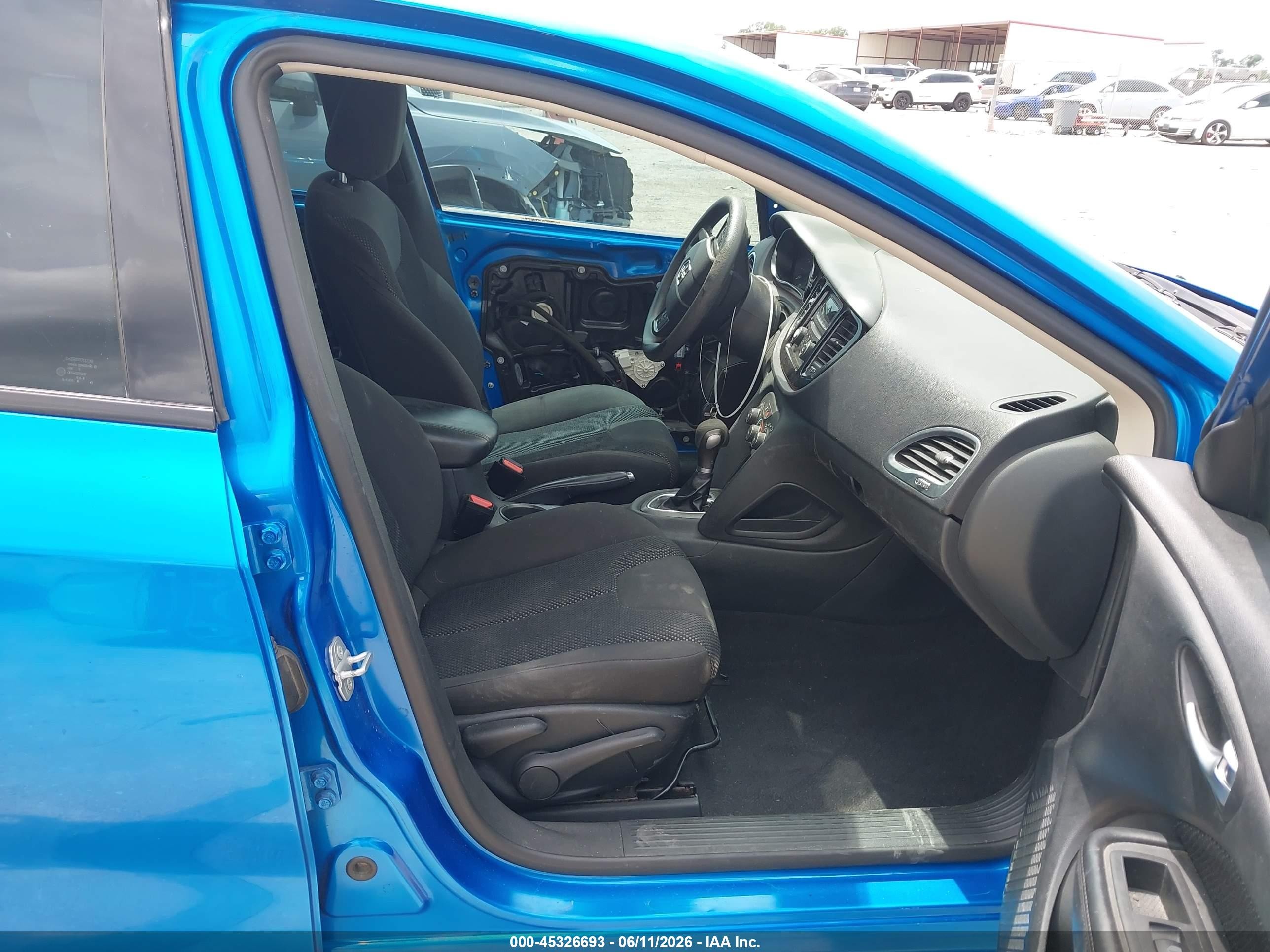 2015 Dodge Dart Se Blue vin: 1C3CDFAAXFD392275