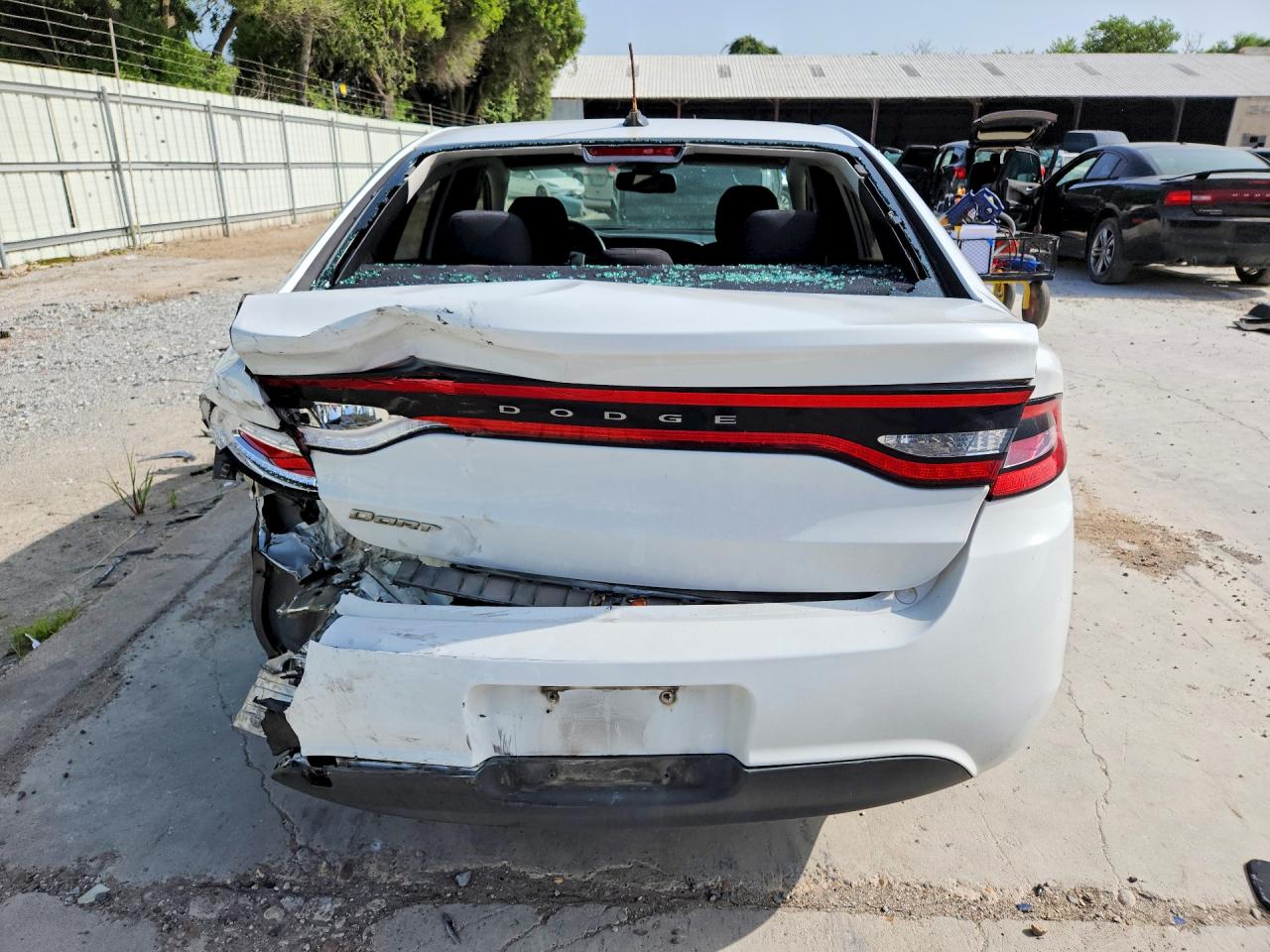 2015 Dodge Dart Se White vin: 1C3CDFAAXFD406059