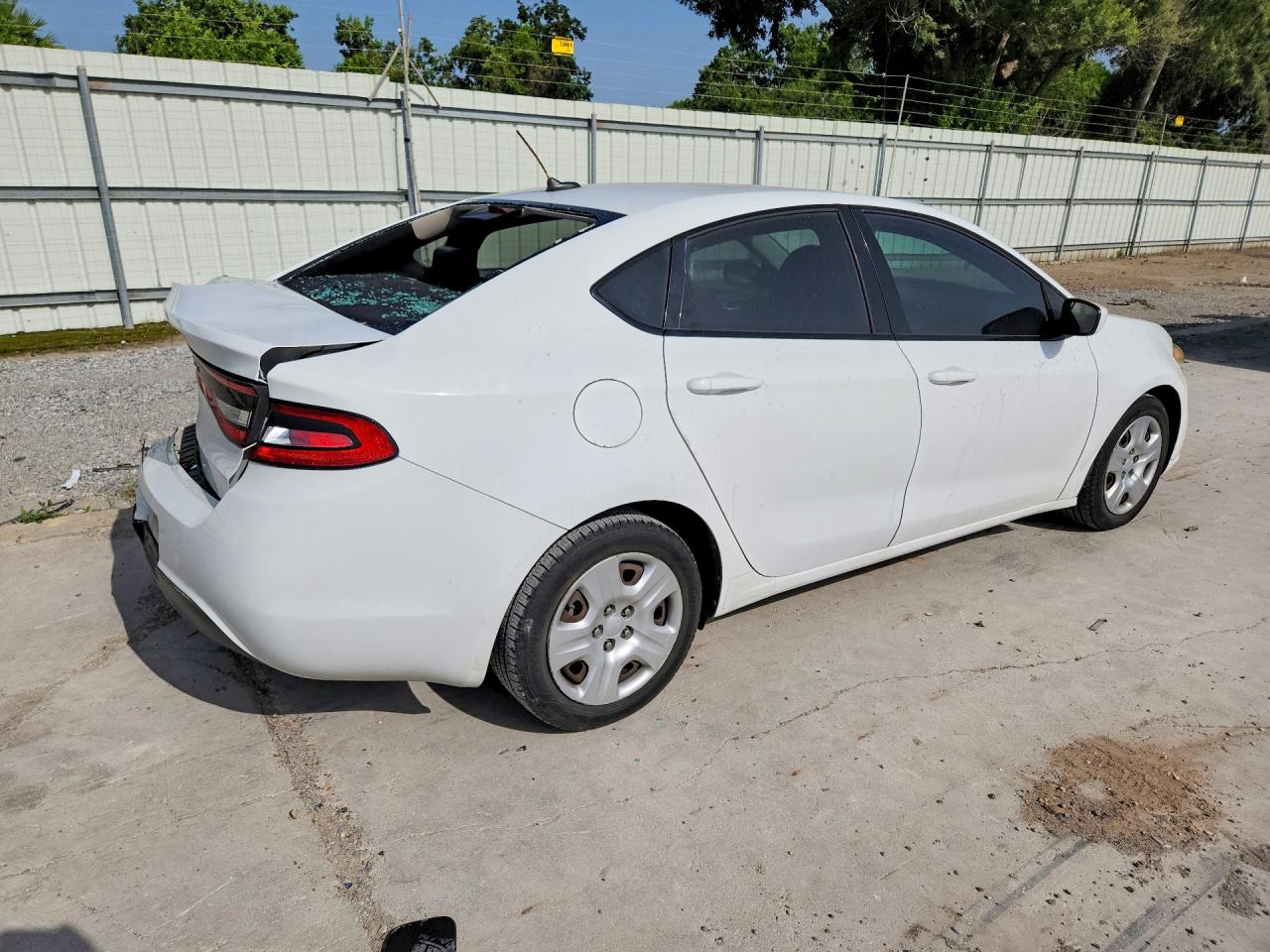 2015 Dodge Dart Se White vin: 1C3CDFAAXFD406059