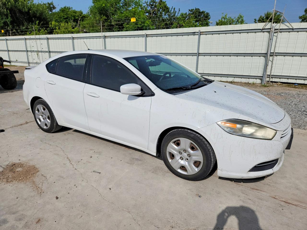 2015 Dodge Dart Se White vin: 1C3CDFAAXFD406059