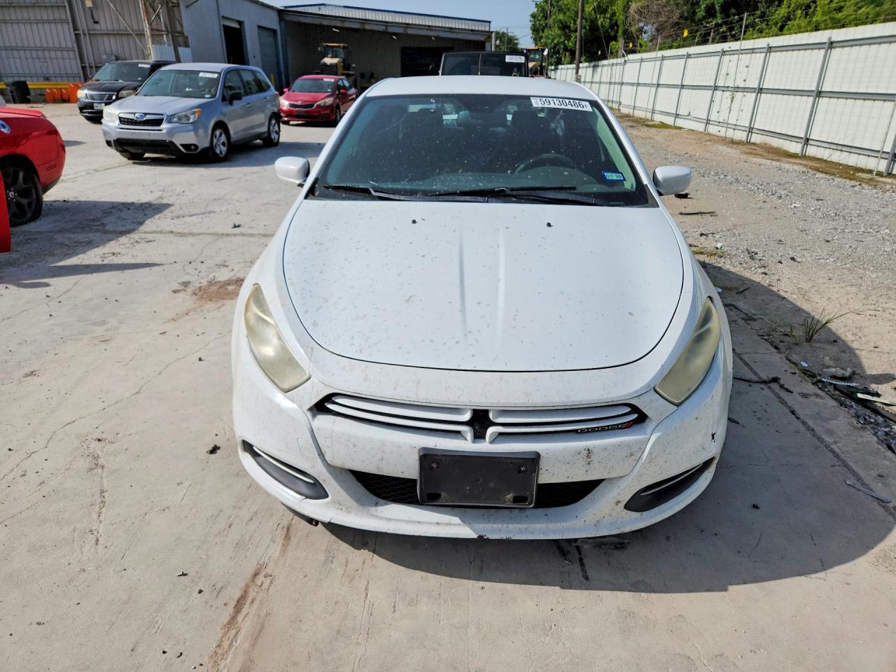 2015 Dodge Dart Se White vin: 1C3CDFAAXFD406059