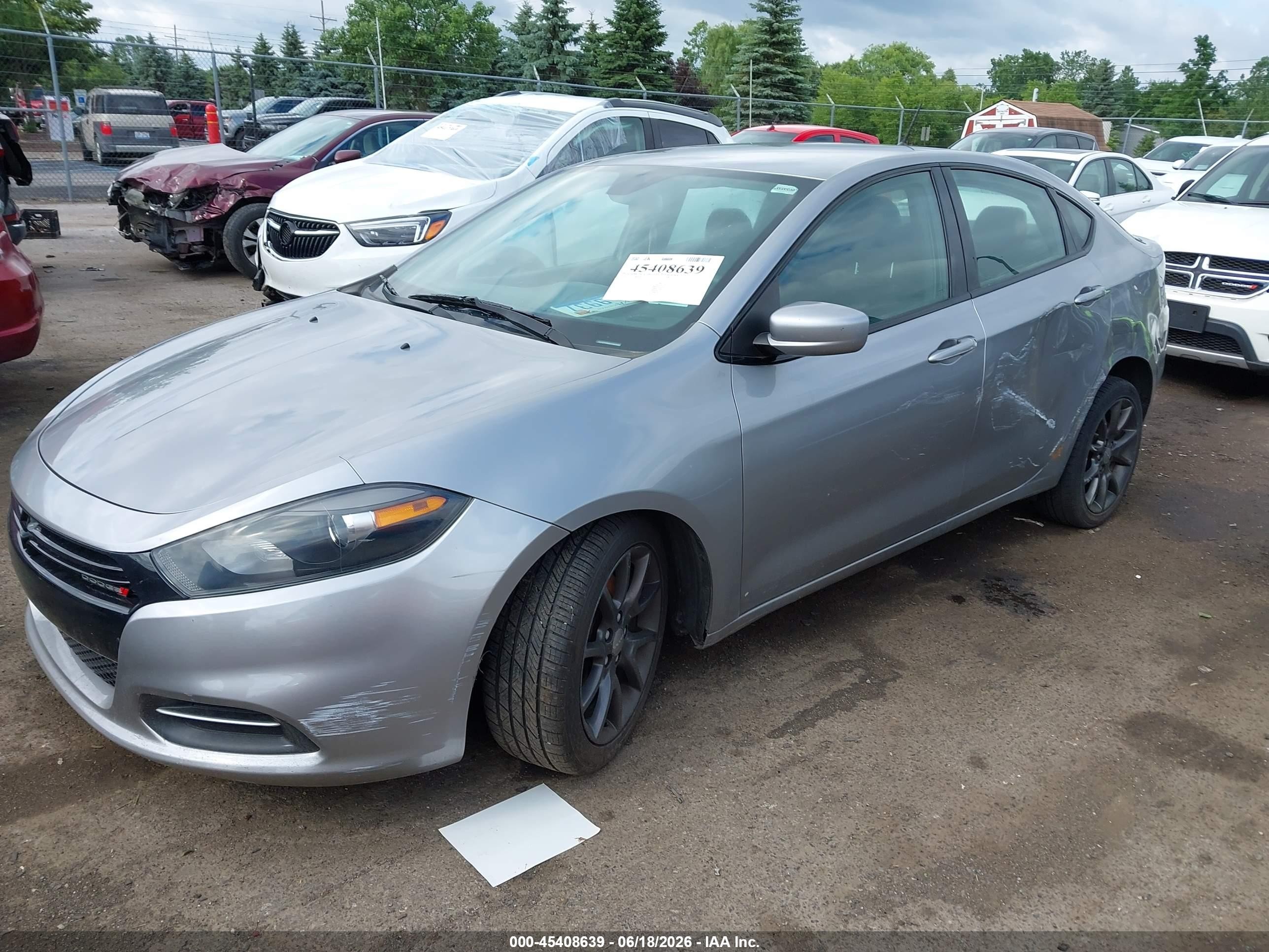 2015 Dodge Dart Se Серый vin: 1C3CDFAAXFD432371