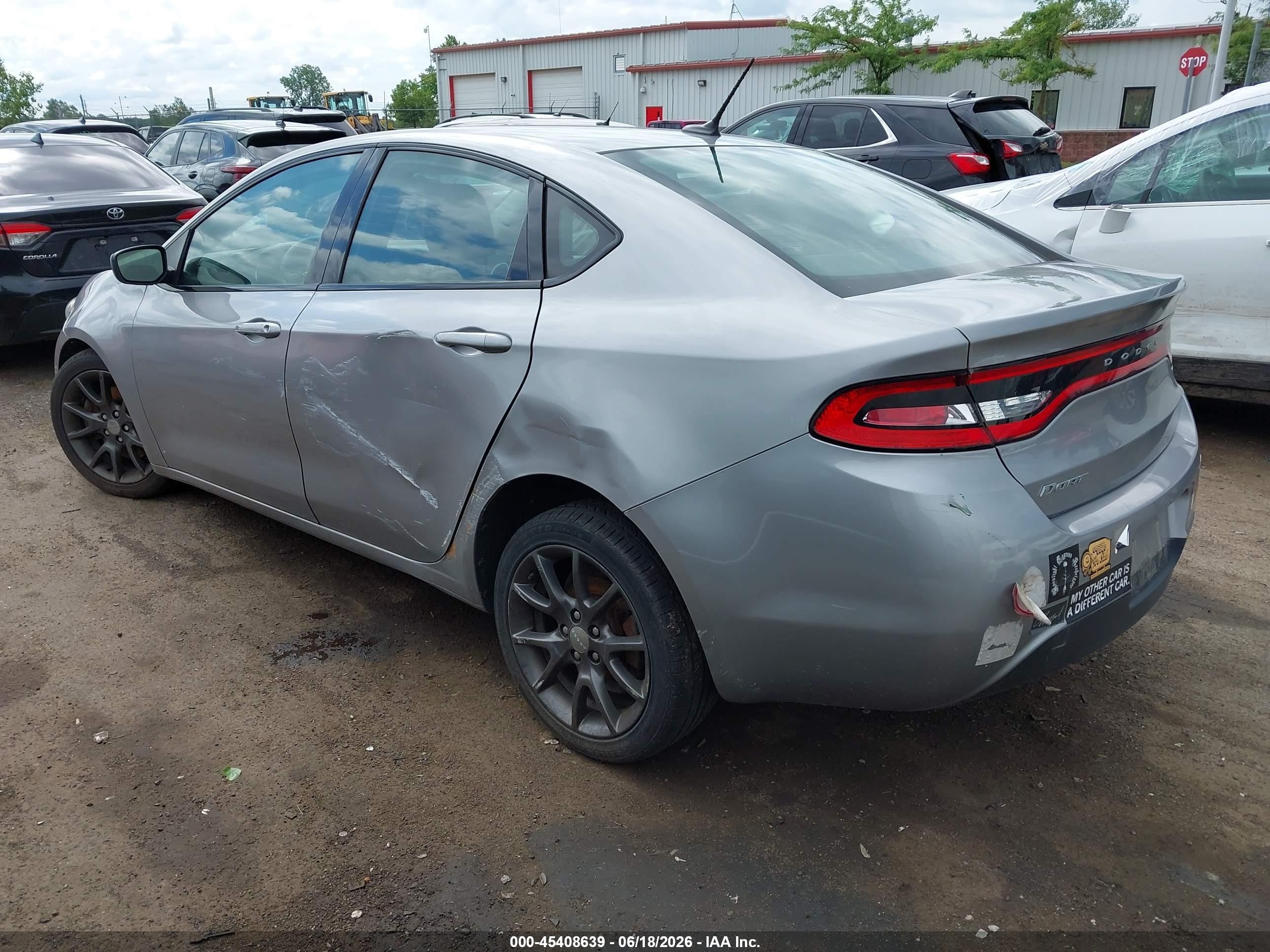 2015 Dodge Dart Se Серый vin: 1C3CDFAAXFD432371