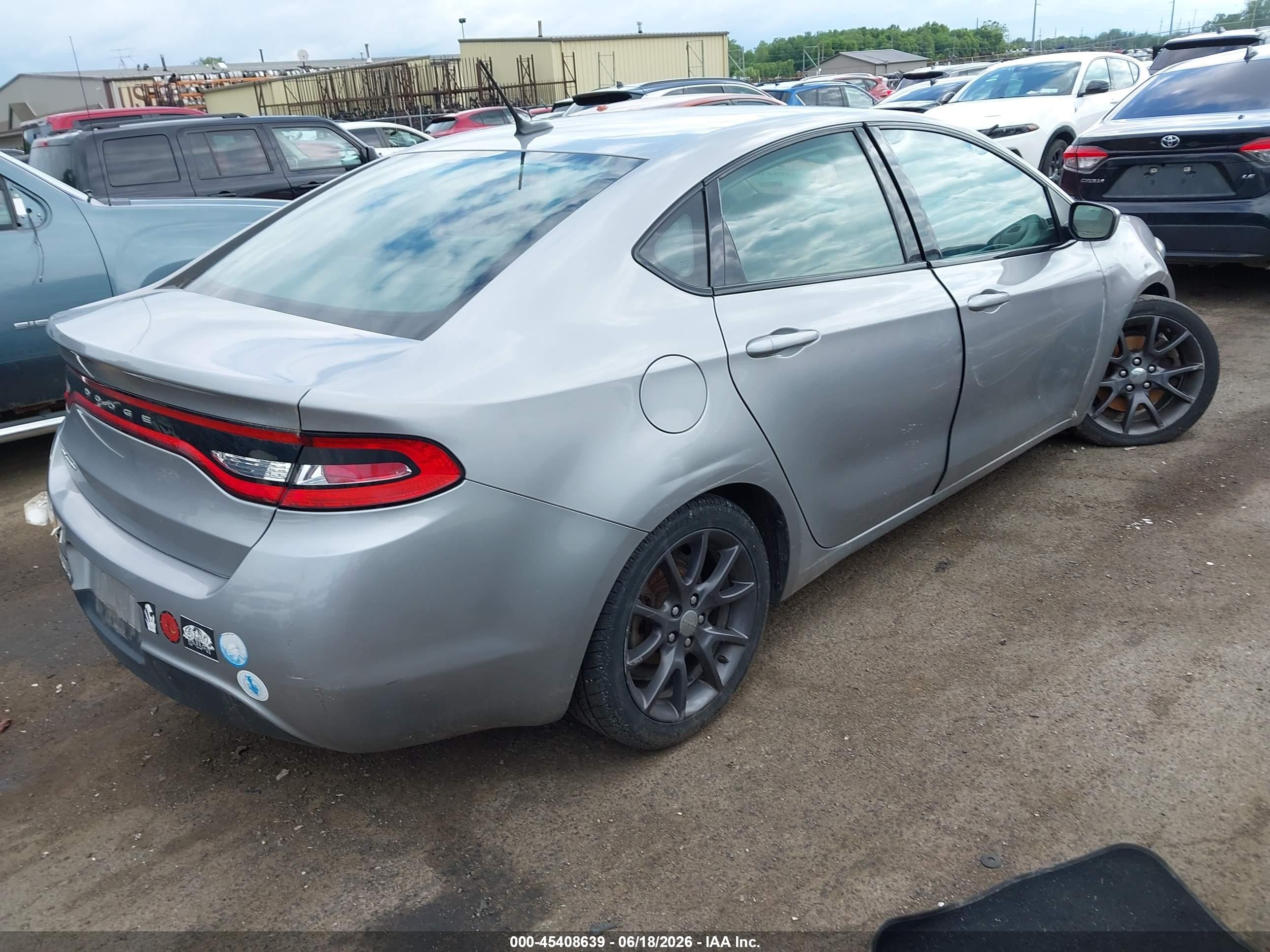 2015 Dodge Dart Se Серый vin: 1C3CDFAAXFD432371