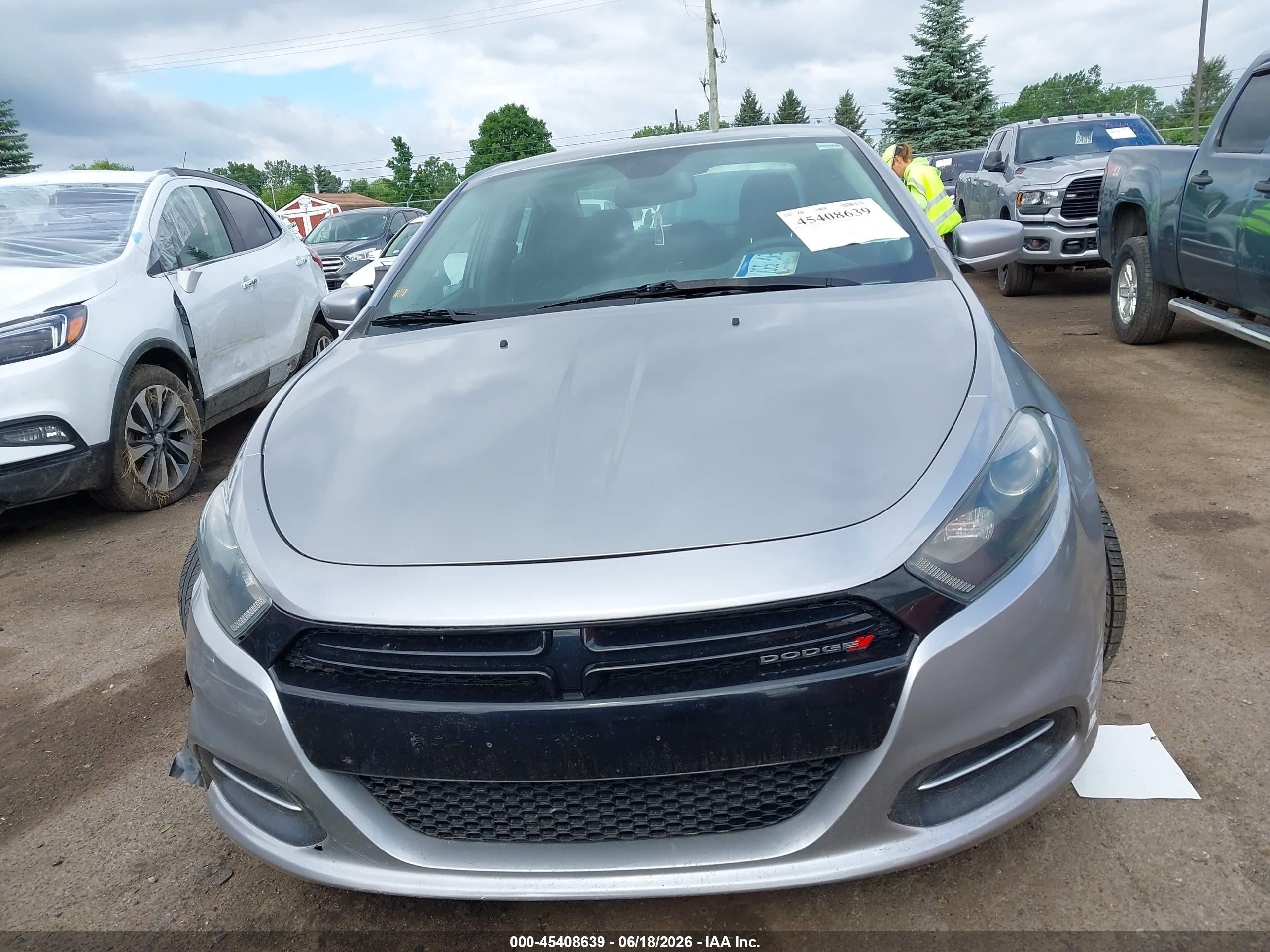 2015 Dodge Dart Se Серый vin: 1C3CDFAAXFD432371