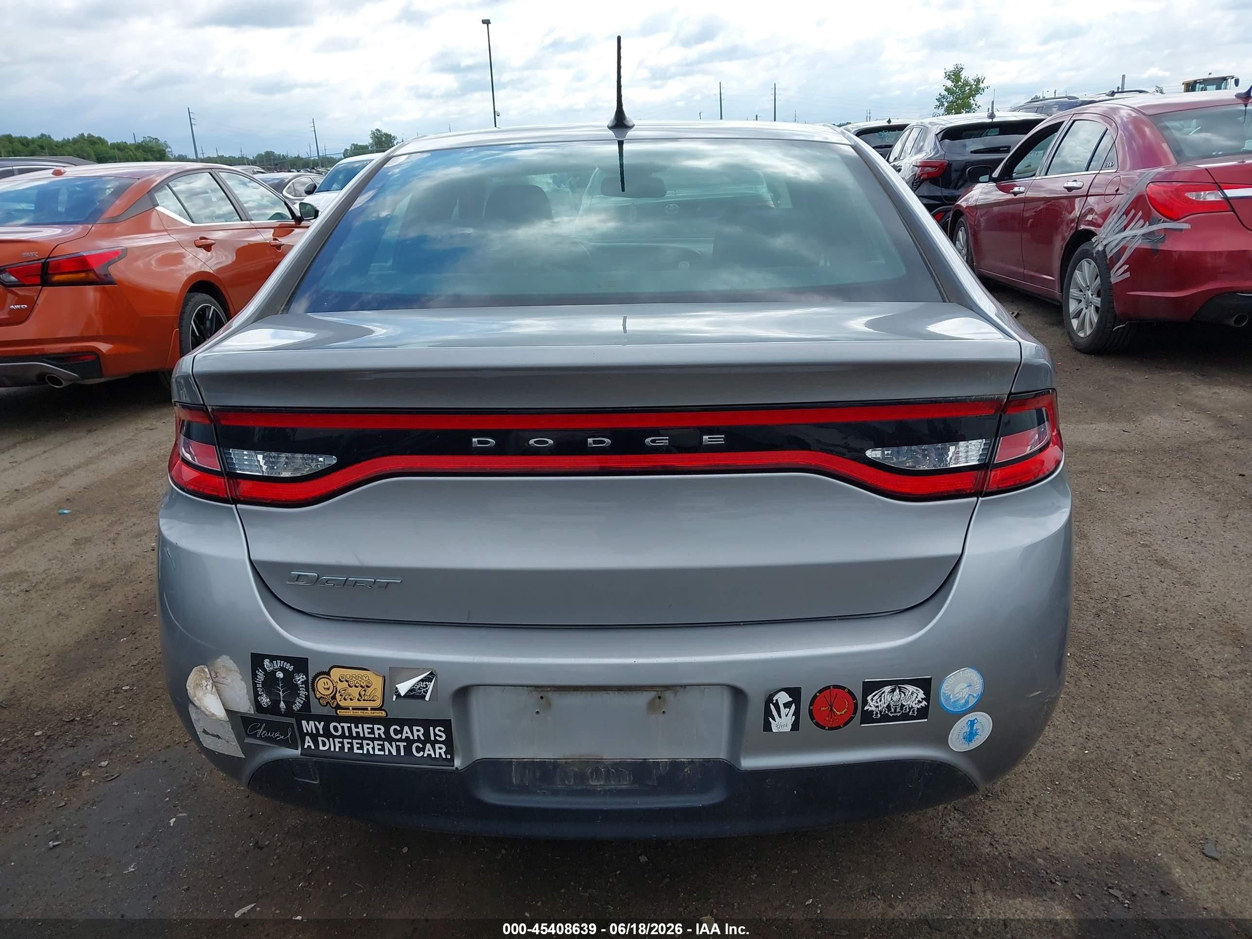 2015 Dodge Dart Se Серый vin: 1C3CDFAAXFD432371