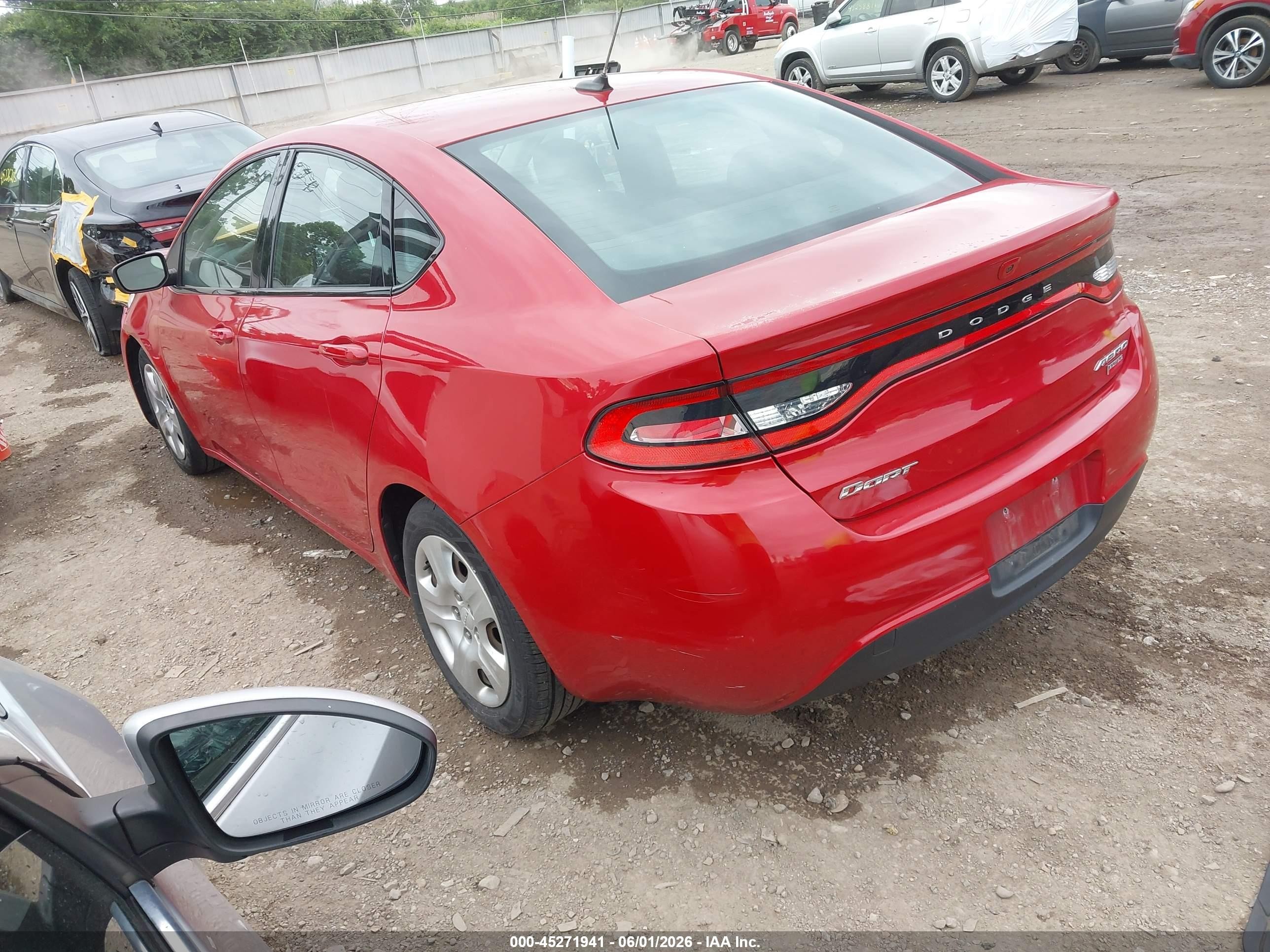 2013 Dodge Dart Aero Красный vin: 1C3CDFAH0DD208889