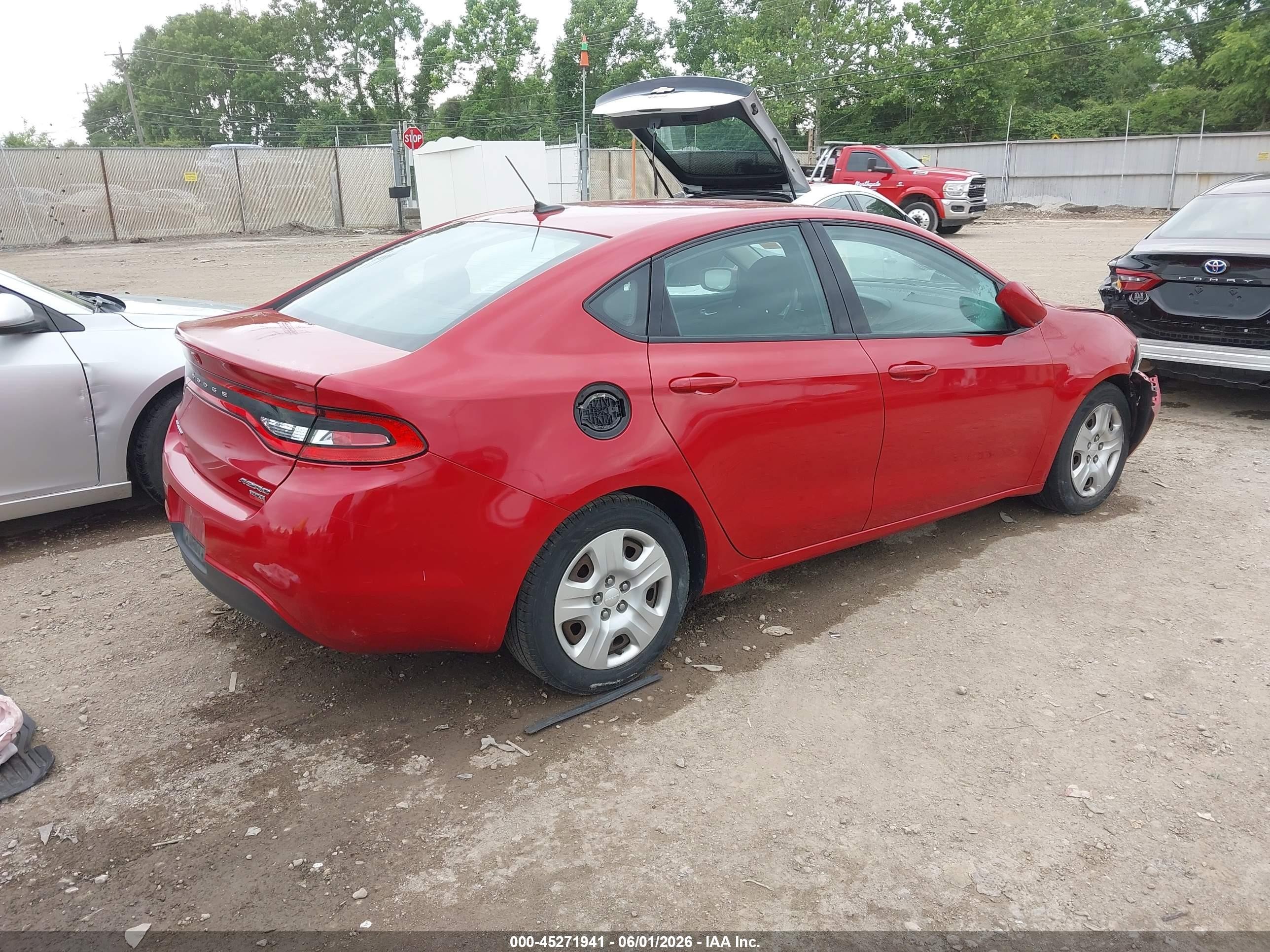 2013 Dodge Dart Aero Красный vin: 1C3CDFAH0DD208889