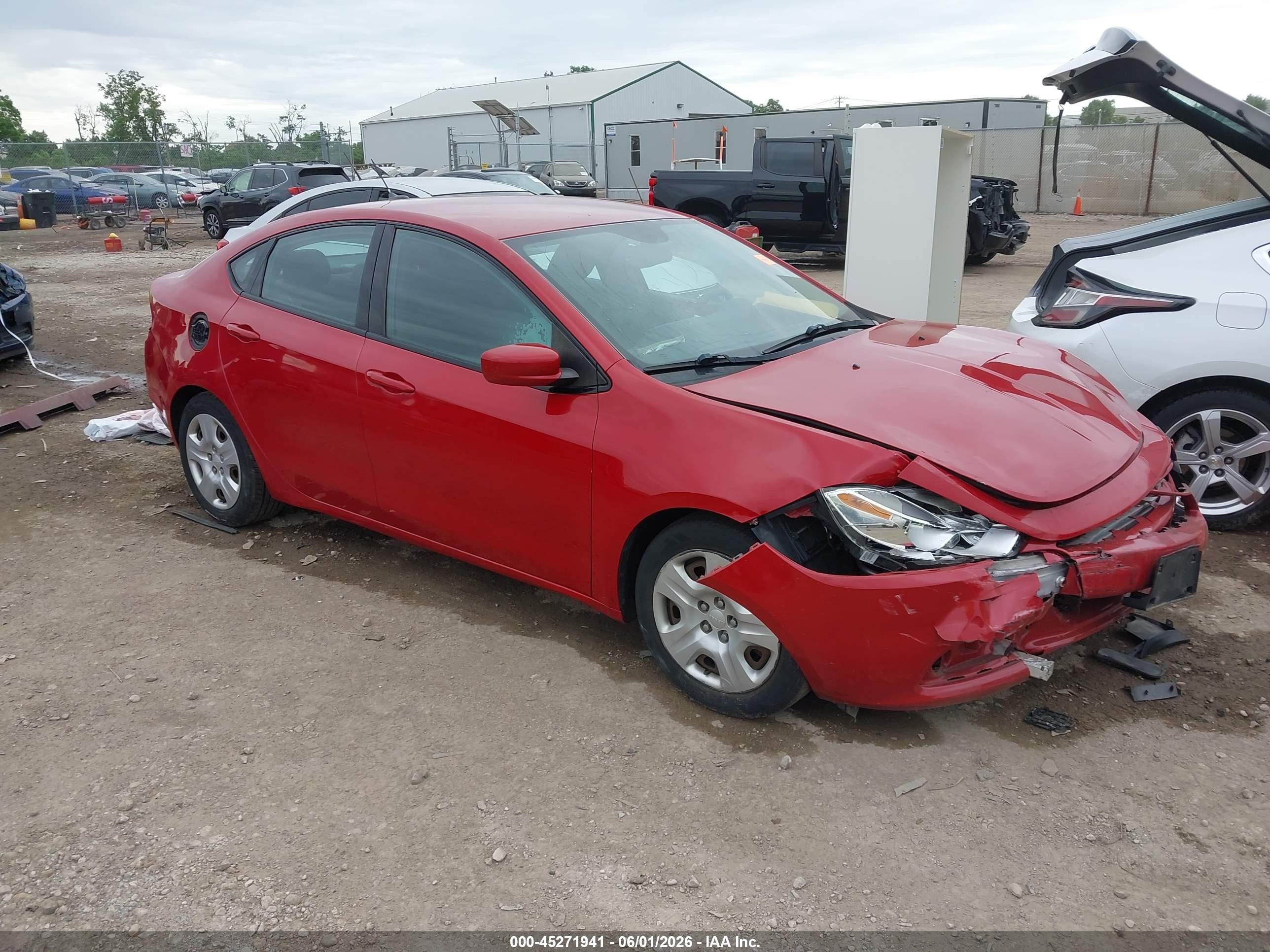 2013 Dodge Dart Aero Красный vin: 1C3CDFAH0DD208889