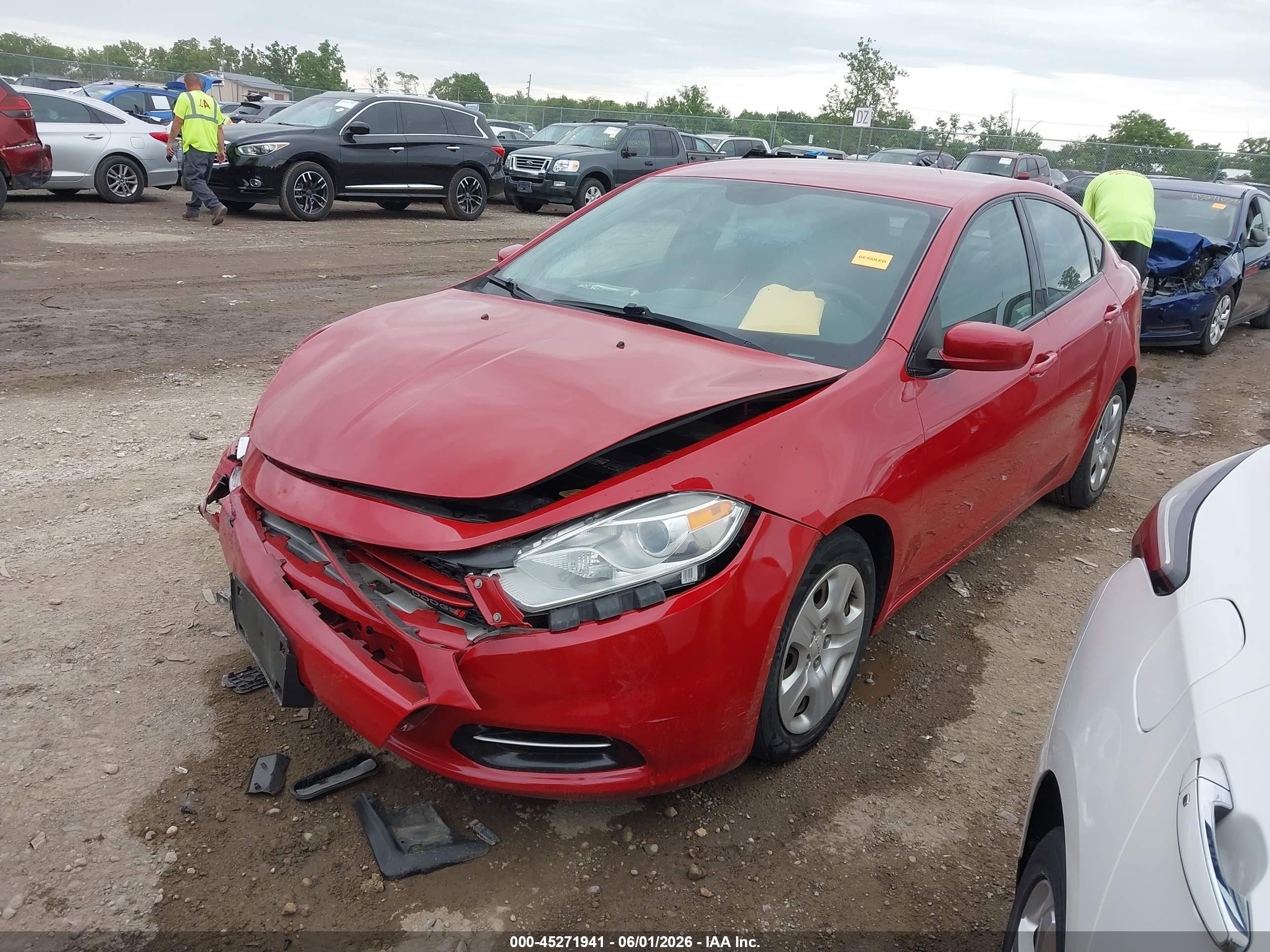 2013 Dodge Dart Aero Красный vin: 1C3CDFAH0DD208889