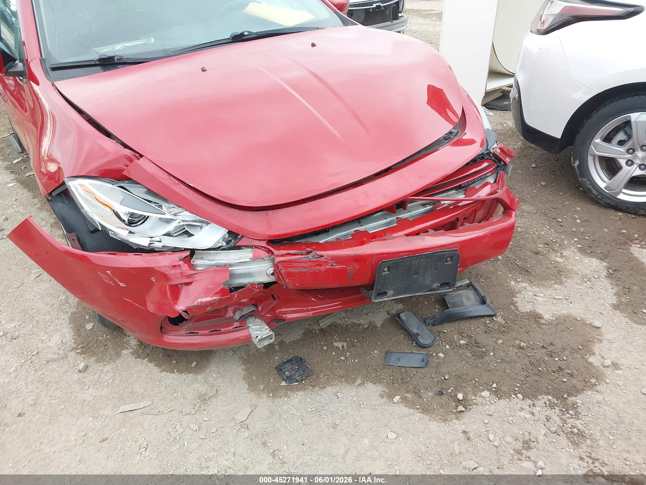 2013 Dodge Dart Aero Красный vin: 1C3CDFAH0DD208889