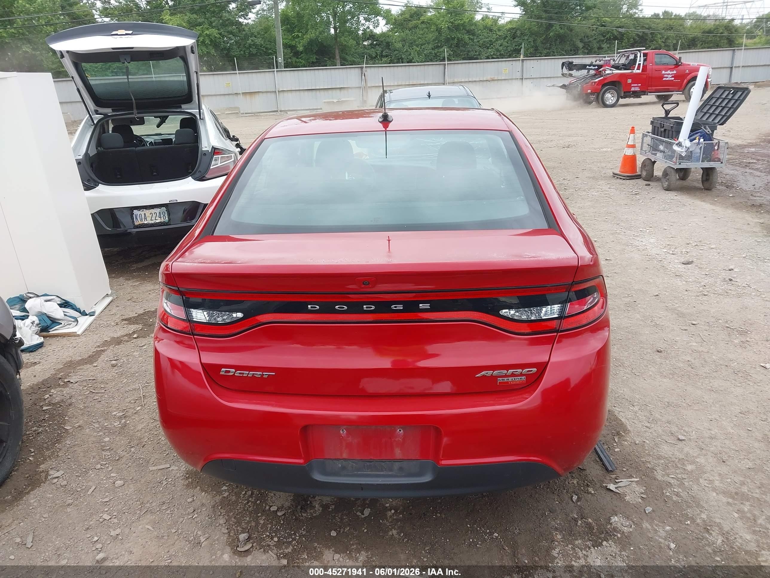 2013 Dodge Dart Aero Красный vin: 1C3CDFAH0DD208889