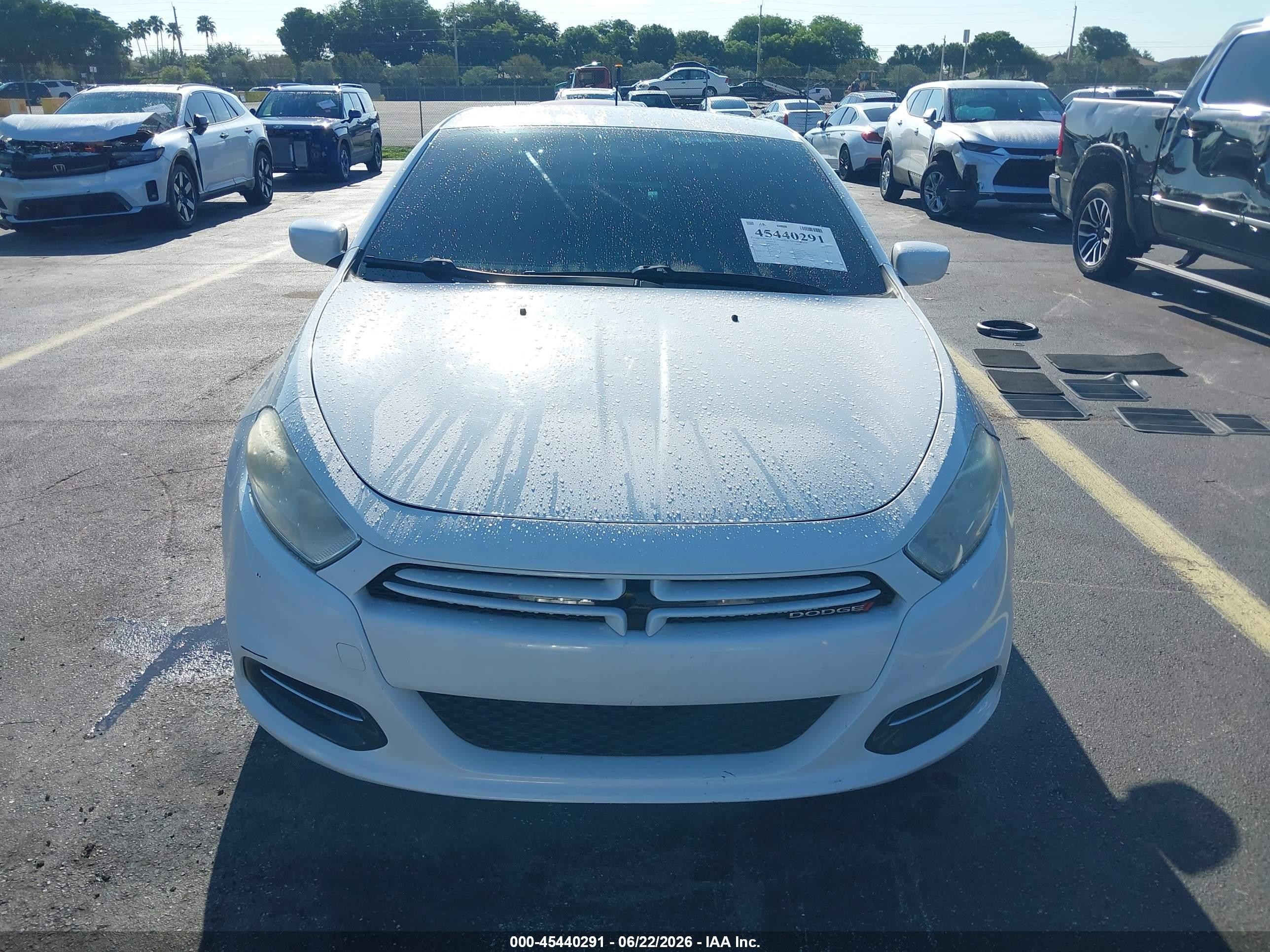 2013 Dodge Dart Aero White vin: 1C3CDFAH0DD224672